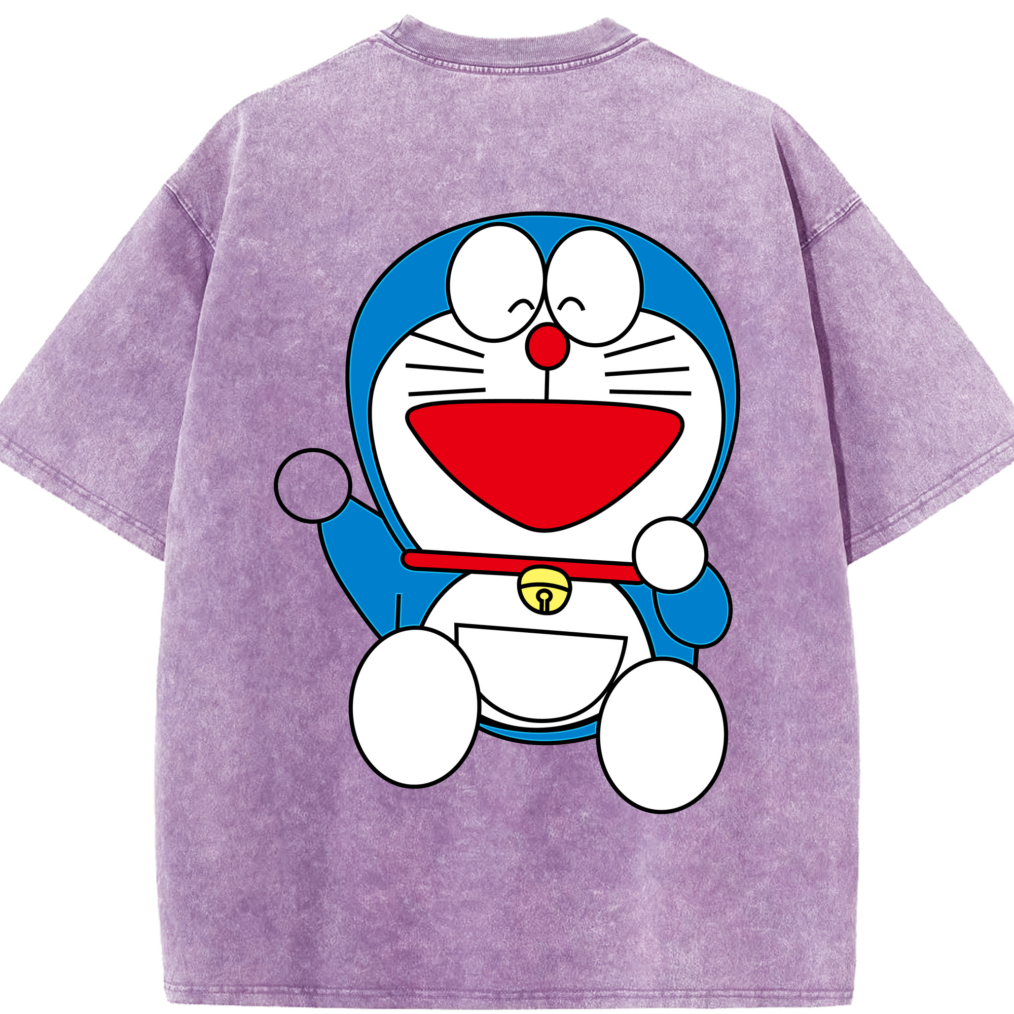 （画像用） ドラえもん Doraemon 綿100% ヴィンテージ風 半袖Tシャツ（背面プリント）