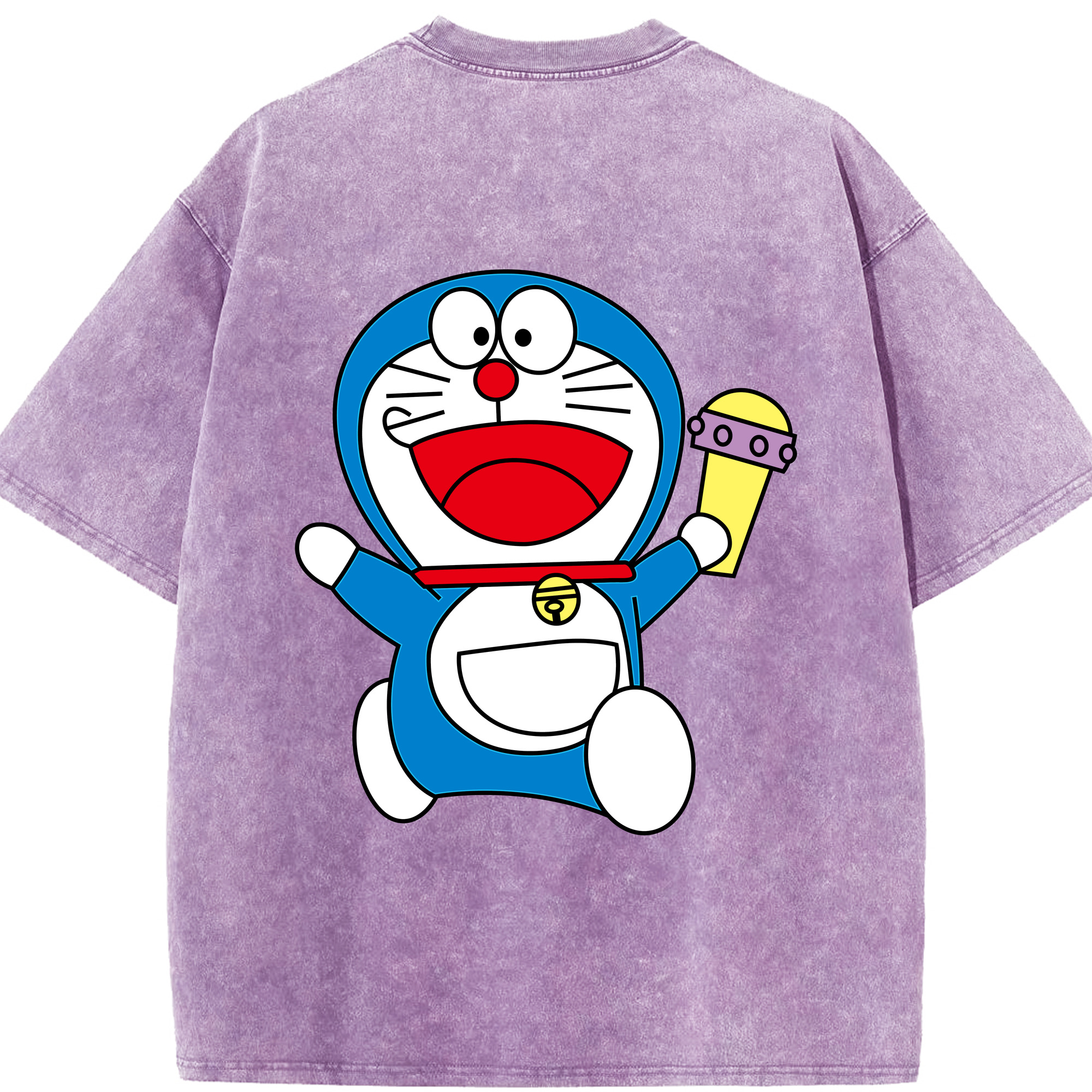 （画像用） ドラえもん Doraemon 綿100% ヴィンテージ風 半袖Tシャツ（背面プリント）