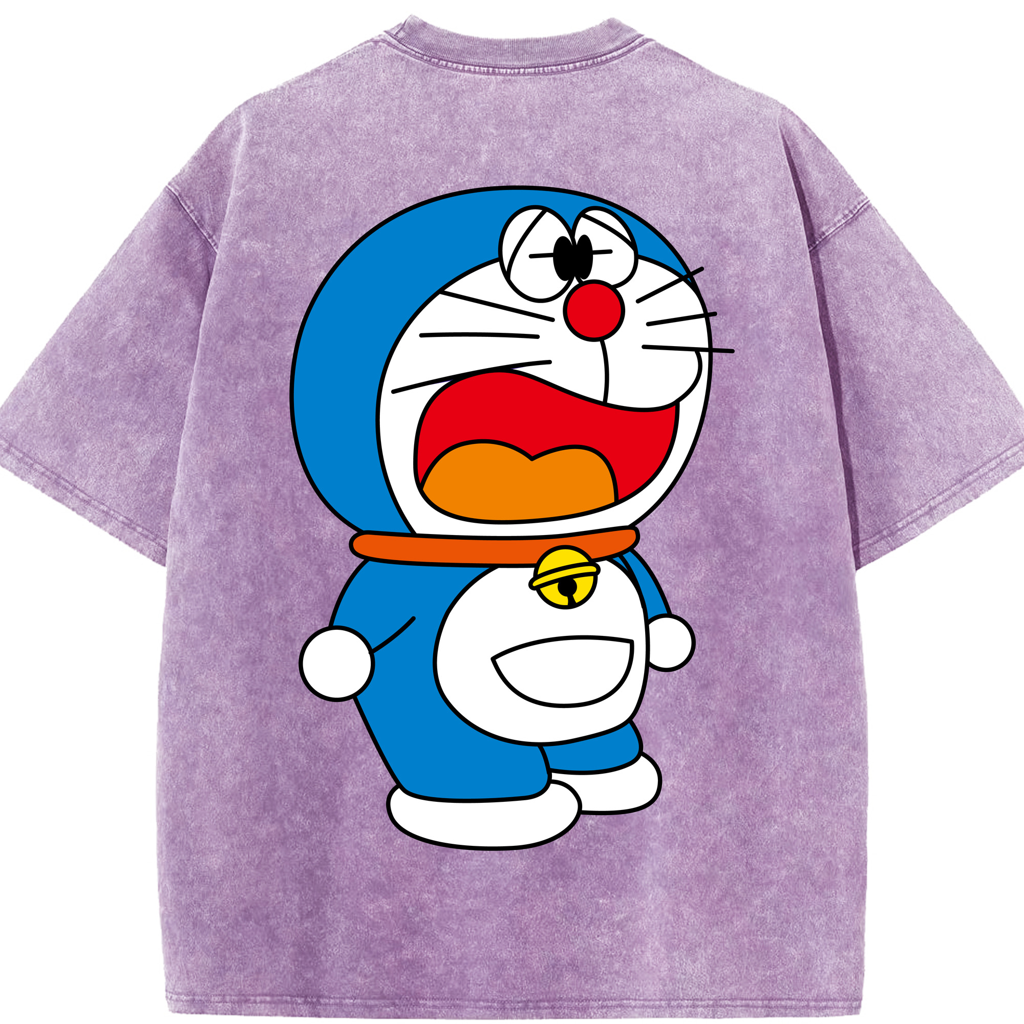 （画像用） ドラえもん Doraemon 綿100% ヴィンテージ風 半袖Tシャツ（背面プリント）
