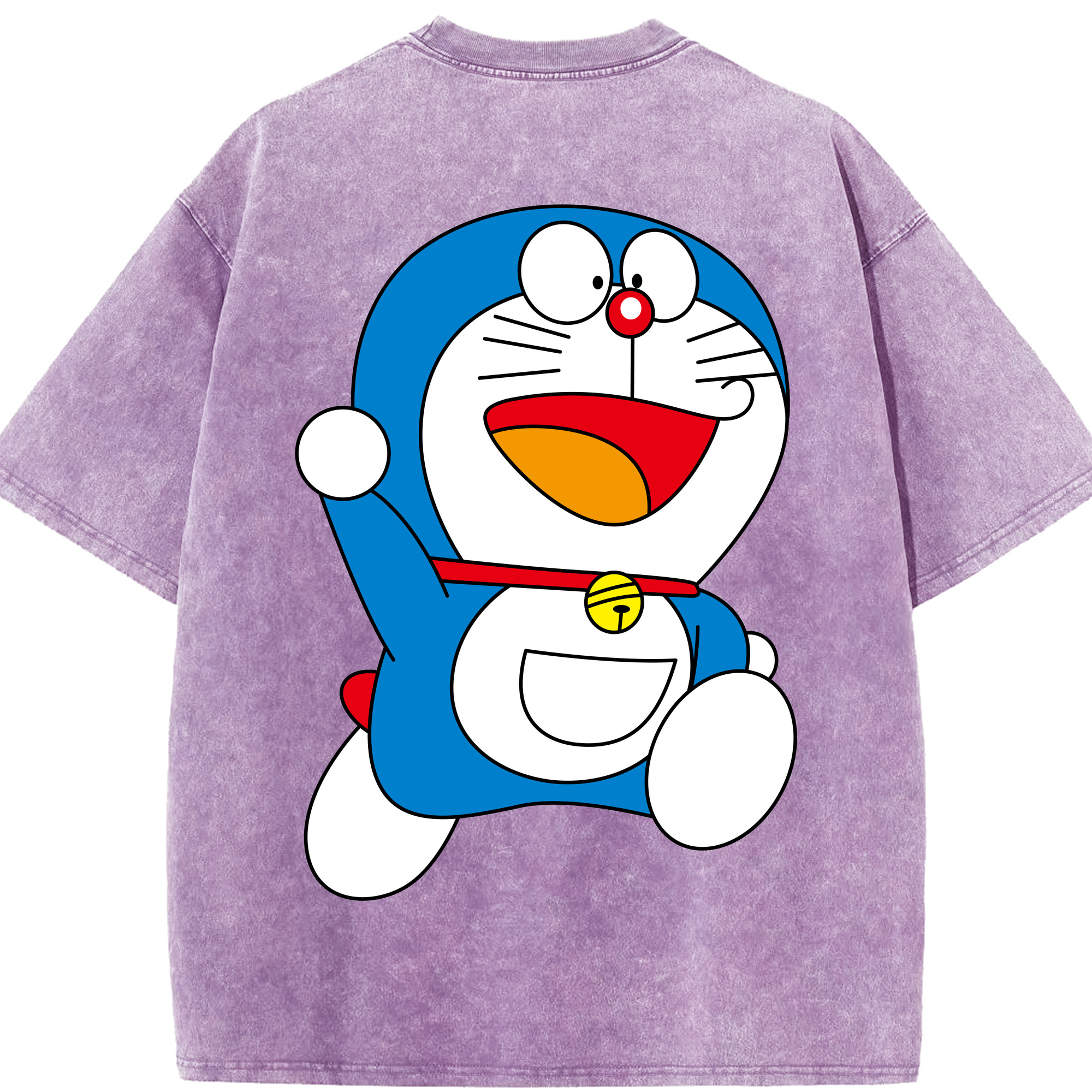 （画像用） ドラえもん Doraemon 綿100% ヴィンテージ風 半袖Tシャツ（背面プリント）