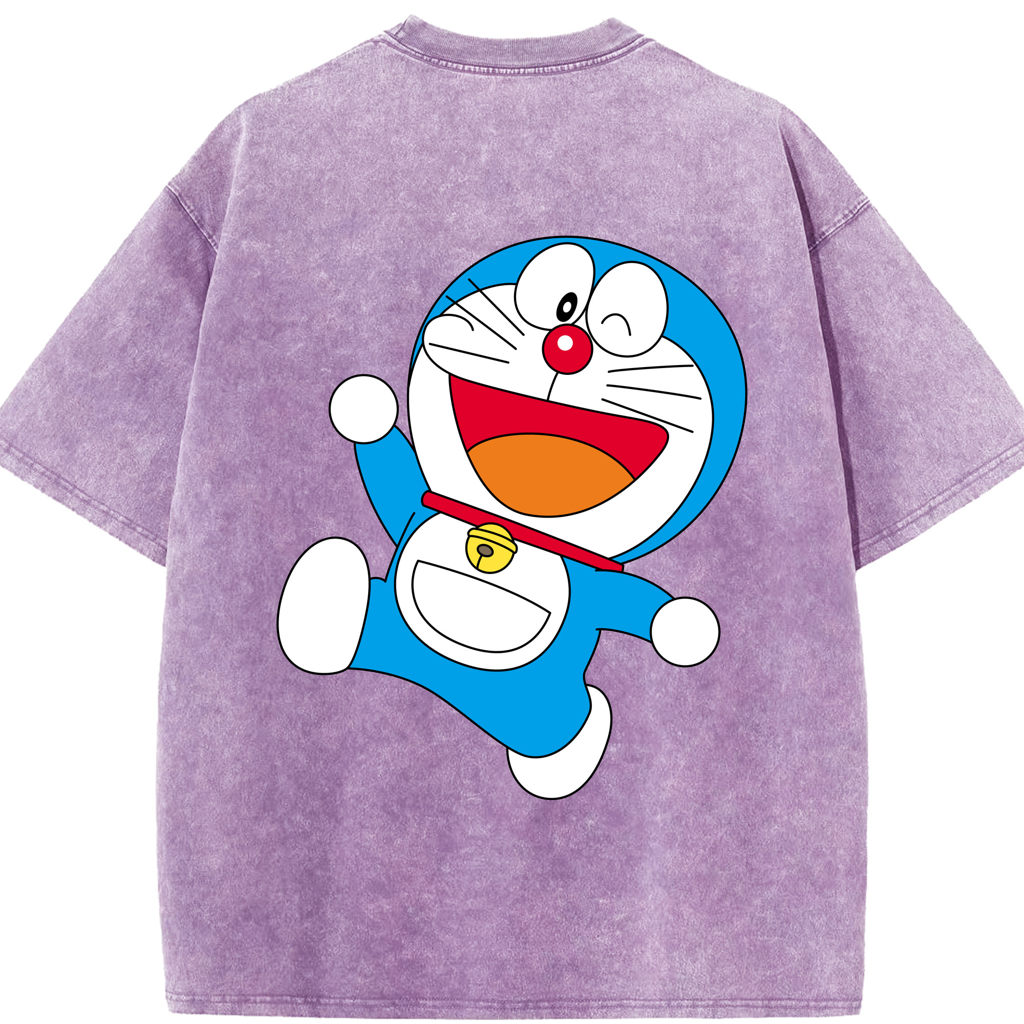 （画像用） ドラえもん Doraemon 綿100% ヴィンテージ風 半袖Tシャツ（背面プリント）