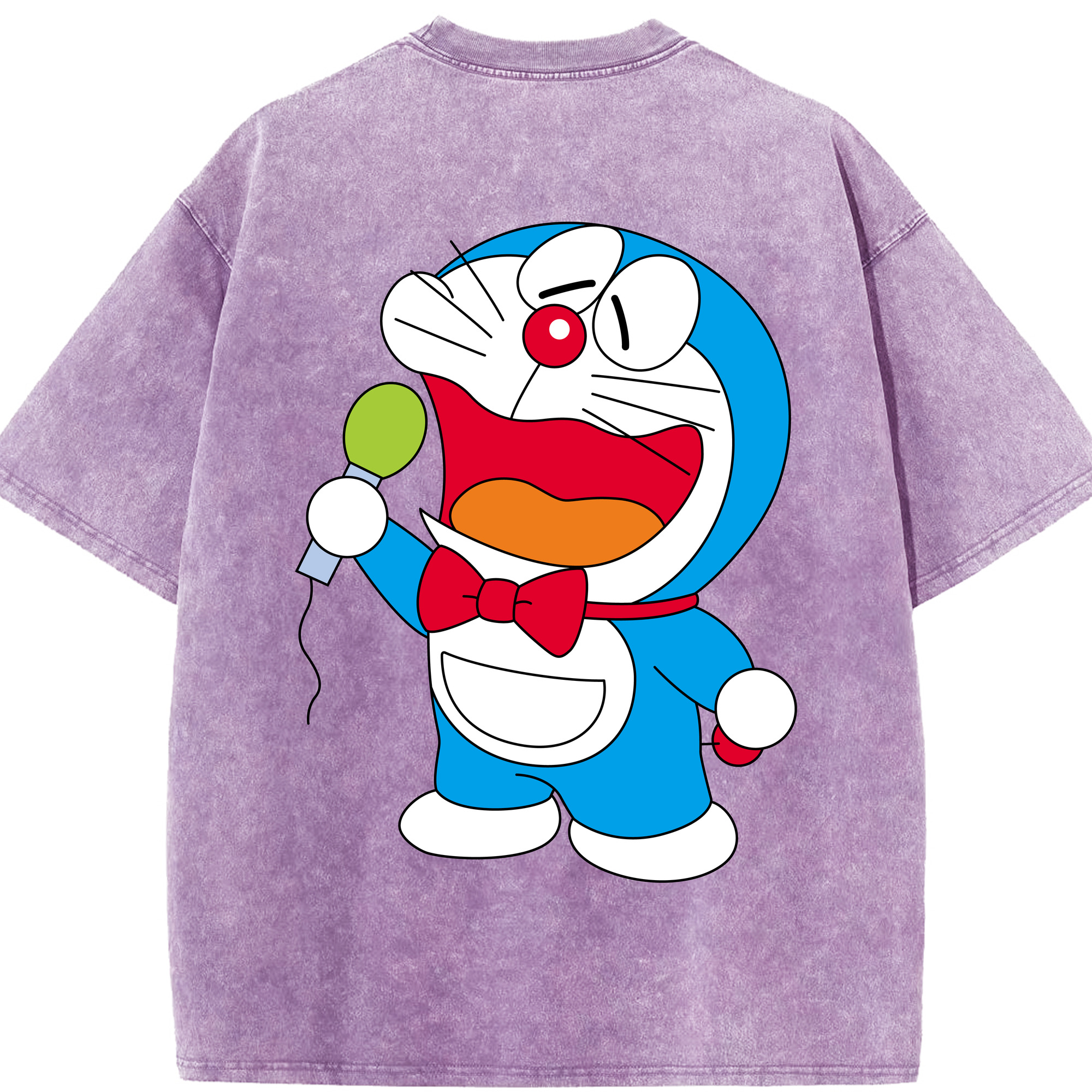 （画像用） ドラえもん Doraemon 綿100% ヴィンテージ風 半袖Tシャツ（背面プリント）