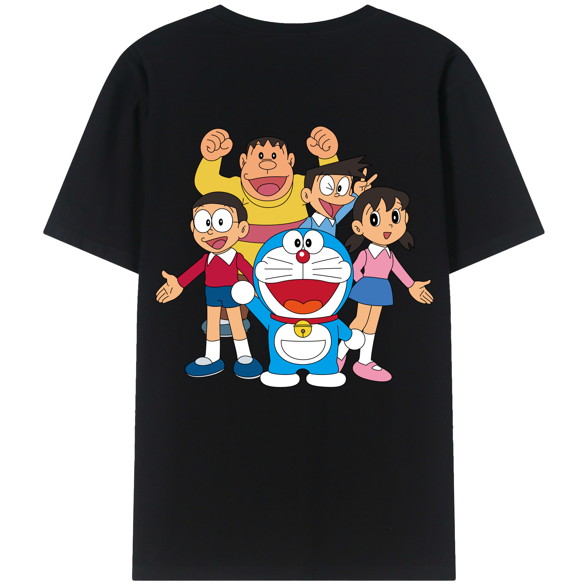 （画像用） ドラえもん 骨川 スネ夫 Doraemon Honekawa Suneo 綿100％ メンズ半袖Tシャツ（バックプリント） 通気性