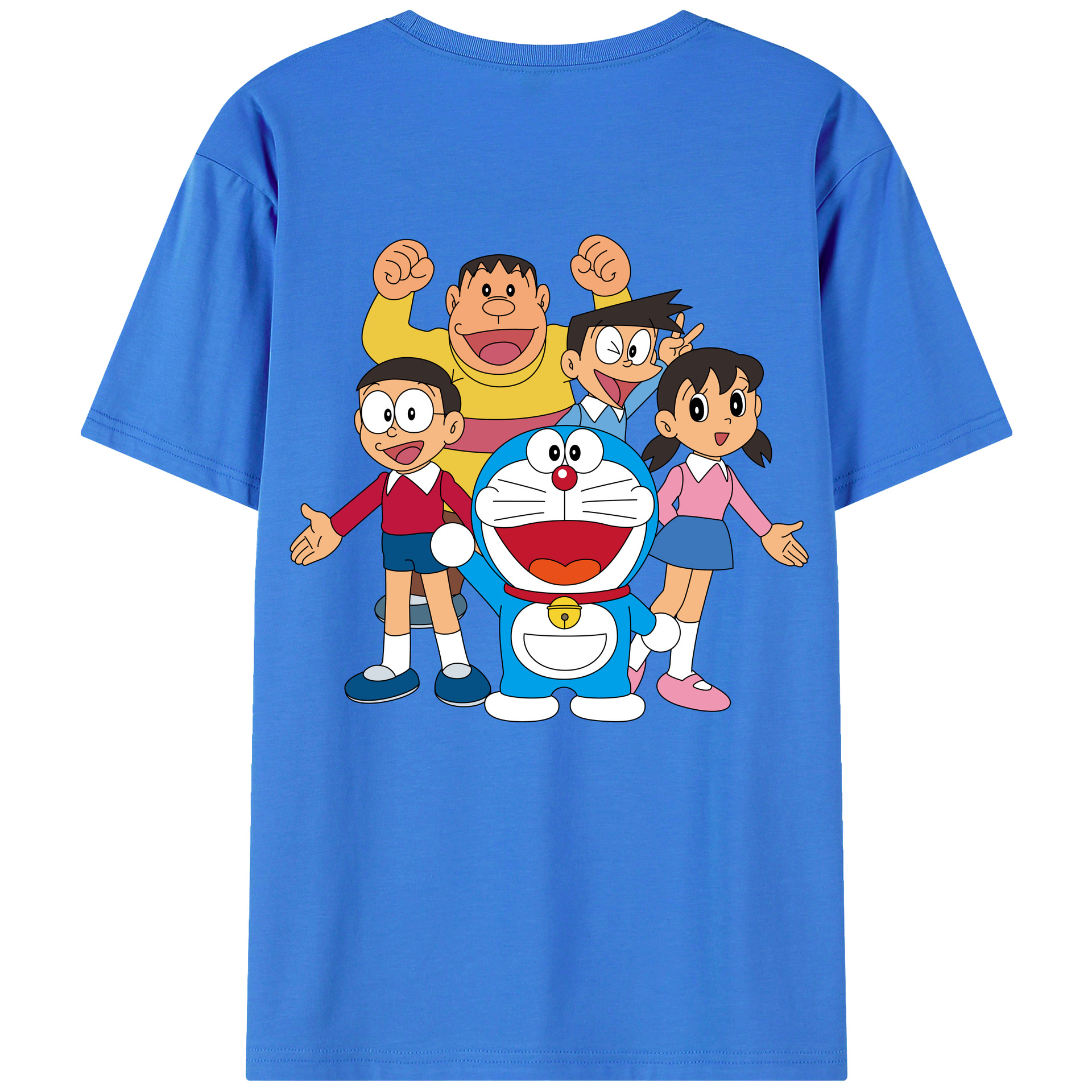 （画像用） ドラえもん 骨川 スネ夫 Doraemon Honekawa Suneo 綿100％ メンズ半袖Tシャツ（バックプリント） 通気性
