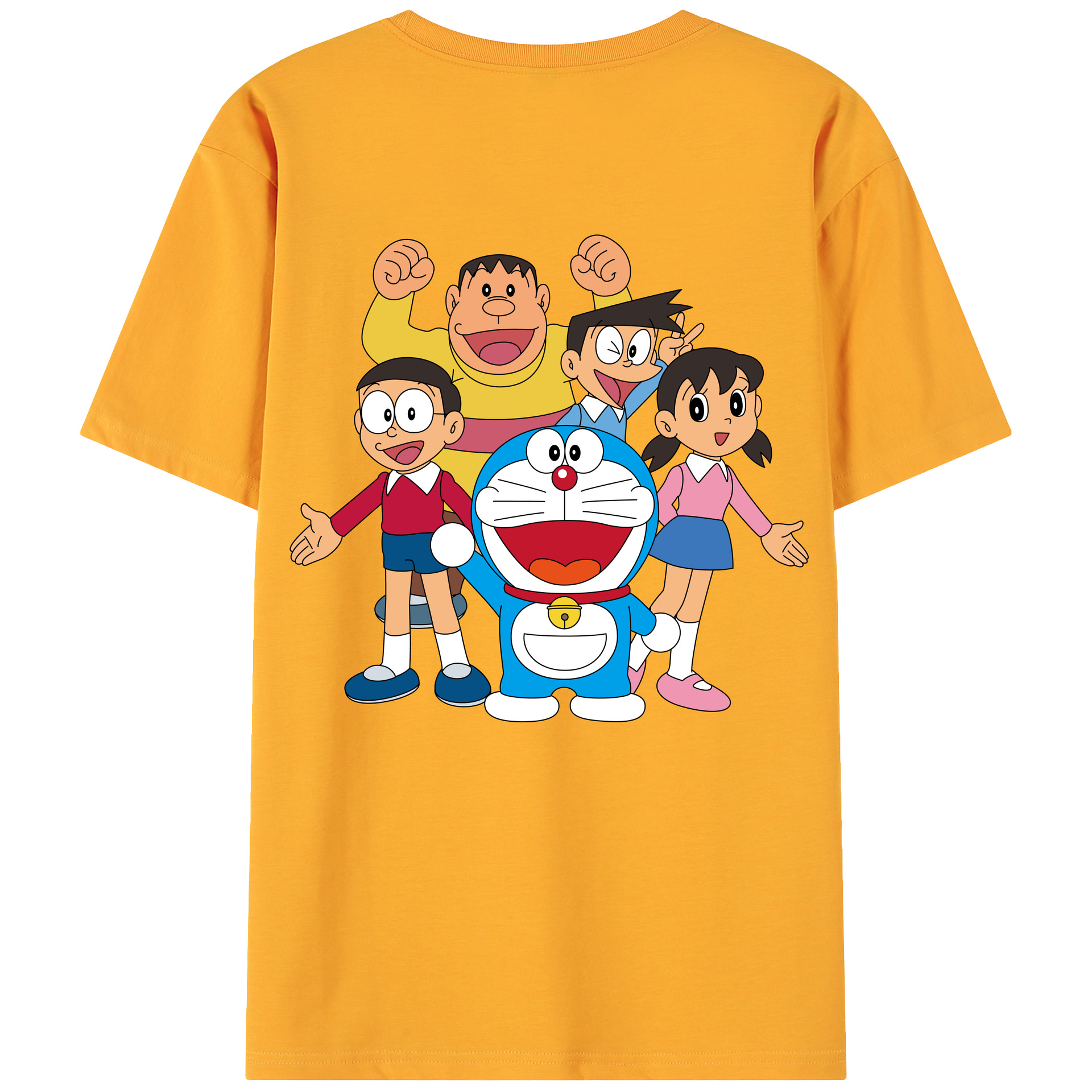（画像用） ドラえもん 骨川 スネ夫 Doraemon Honekawa Suneo 綿100％ メンズ半袖Tシャツ（バックプリント） 通気性