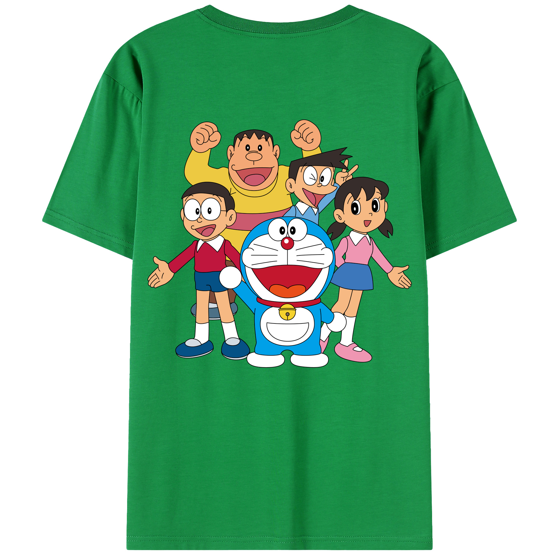 （画像用） ドラえもん 骨川 スネ夫 Doraemon Honekawa Suneo 綿100％ メンズ半袖Tシャツ（バックプリント） 通気性
