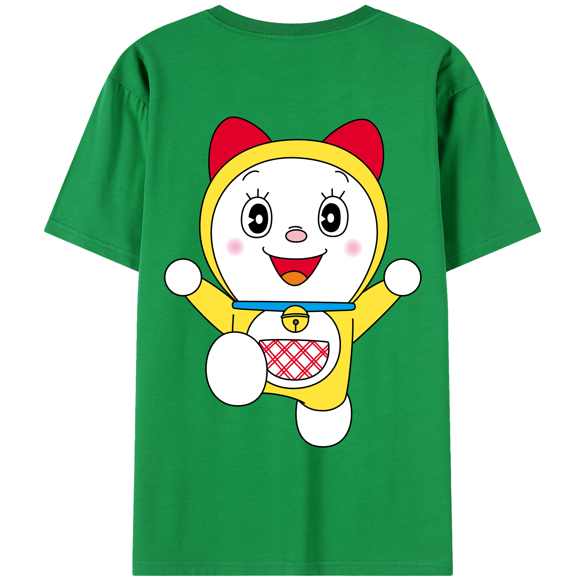 （画像用） ドラえもん ドラミ Doraemon Dorami 綿100％ メンズ半袖Tシャツ（バックプリント） 通気性