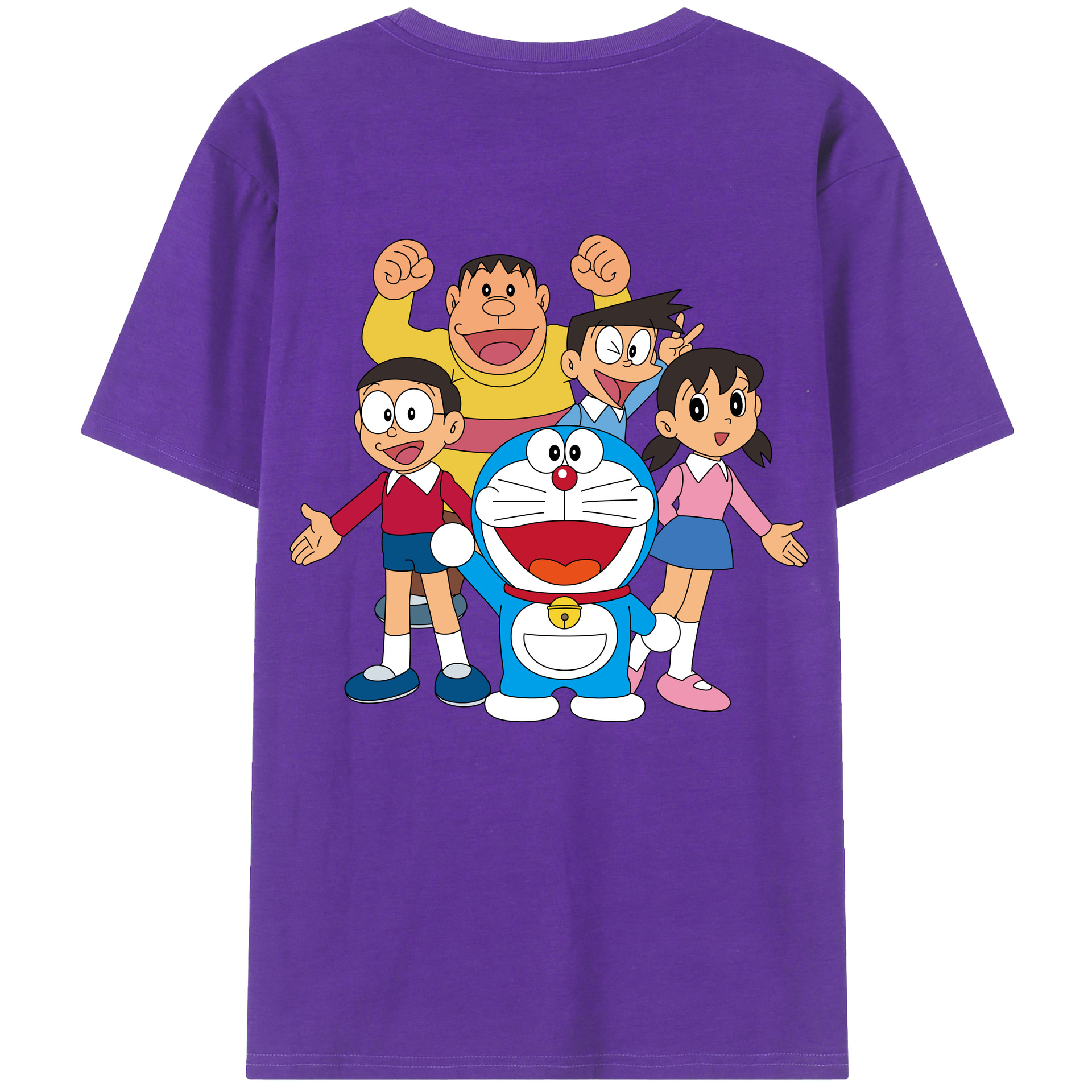 （画像用） ドラえもん 骨川 スネ夫 Doraemon Honekawa Suneo 綿100％ メンズ半袖Tシャツ（バックプリント） 通気性