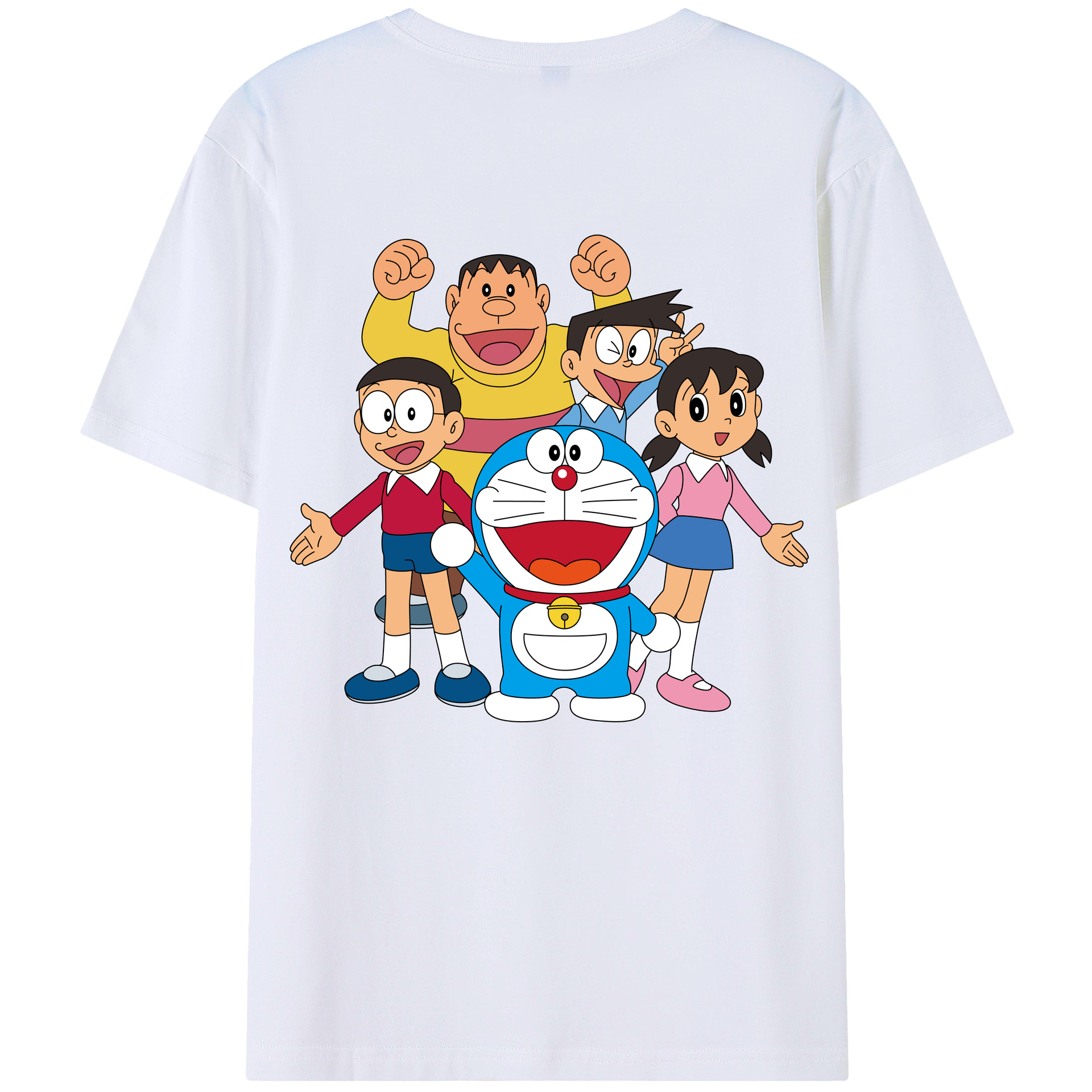 （画像用） ドラえもん 骨川 スネ夫 Doraemon Honekawa Suneo 綿100％ メンズ半袖Tシャツ（バックプリント） 通気性