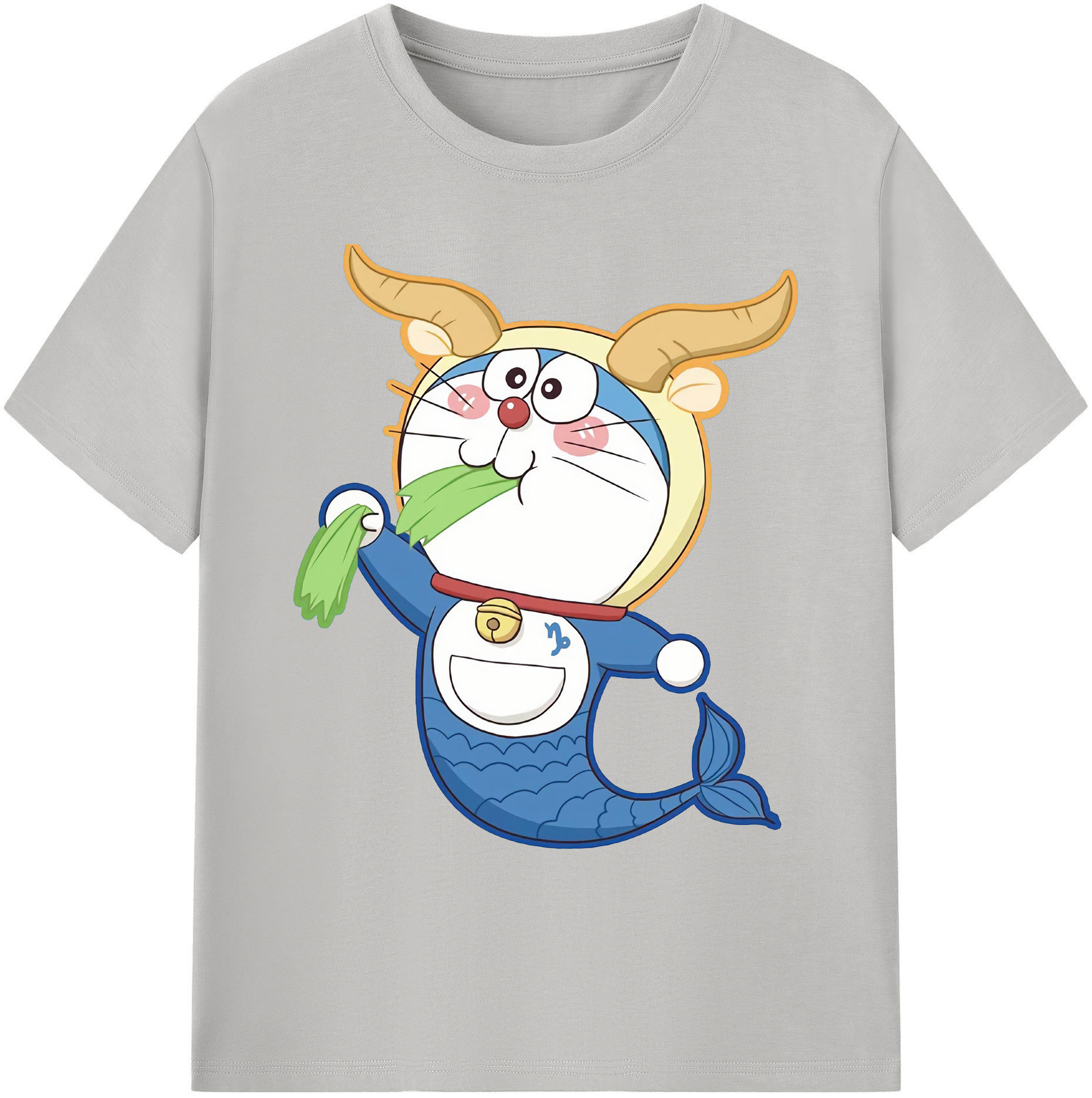 （画像用） ドラえもん Doraemon 綿100％ メンズ半袖Tシャツ｜肌触りやわらか＆通気性
