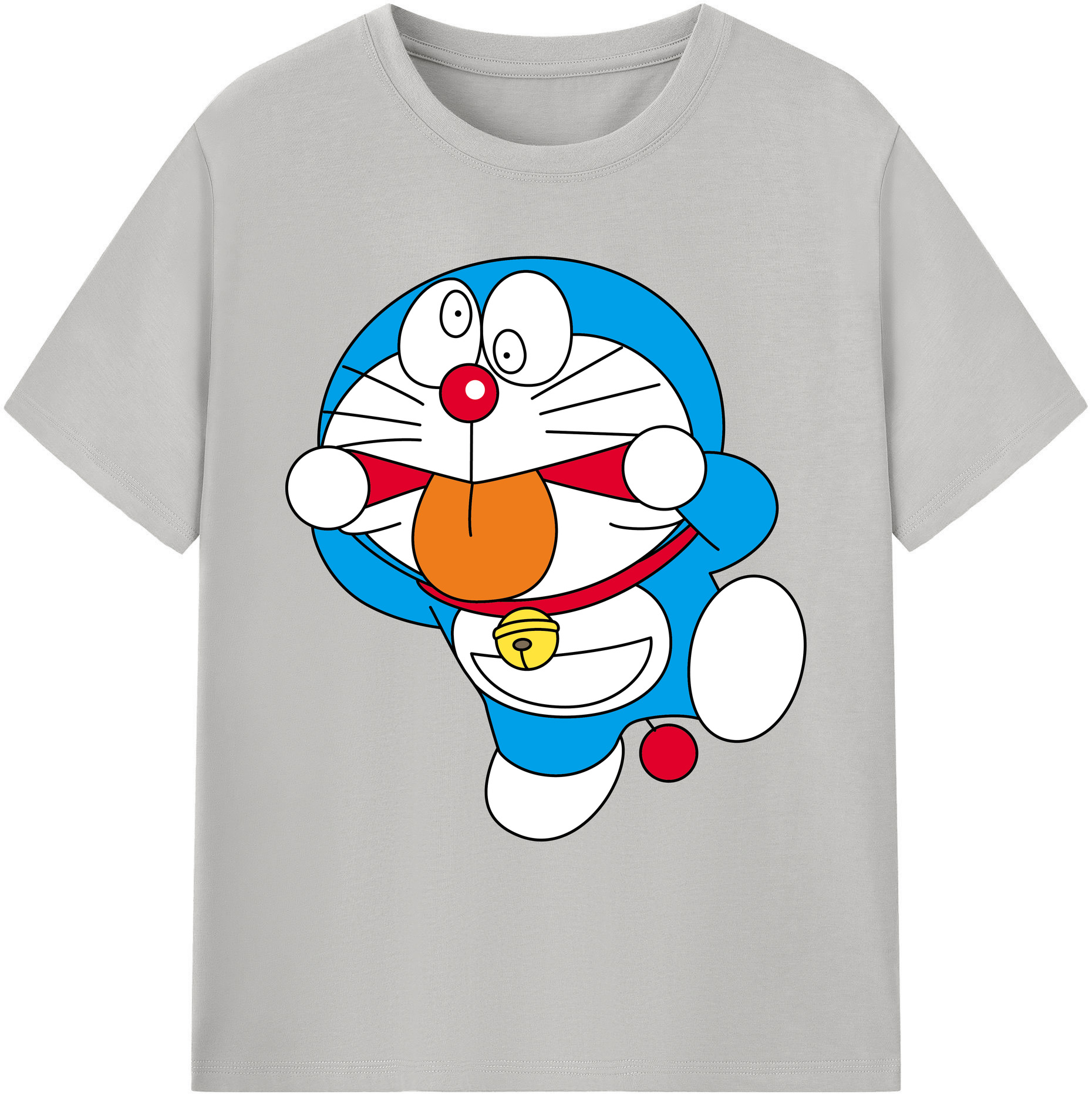 （画像用） ドラえもん Doraemon 綿100％ メンズ半袖Tシャツ｜肌触りやわらか＆通気性