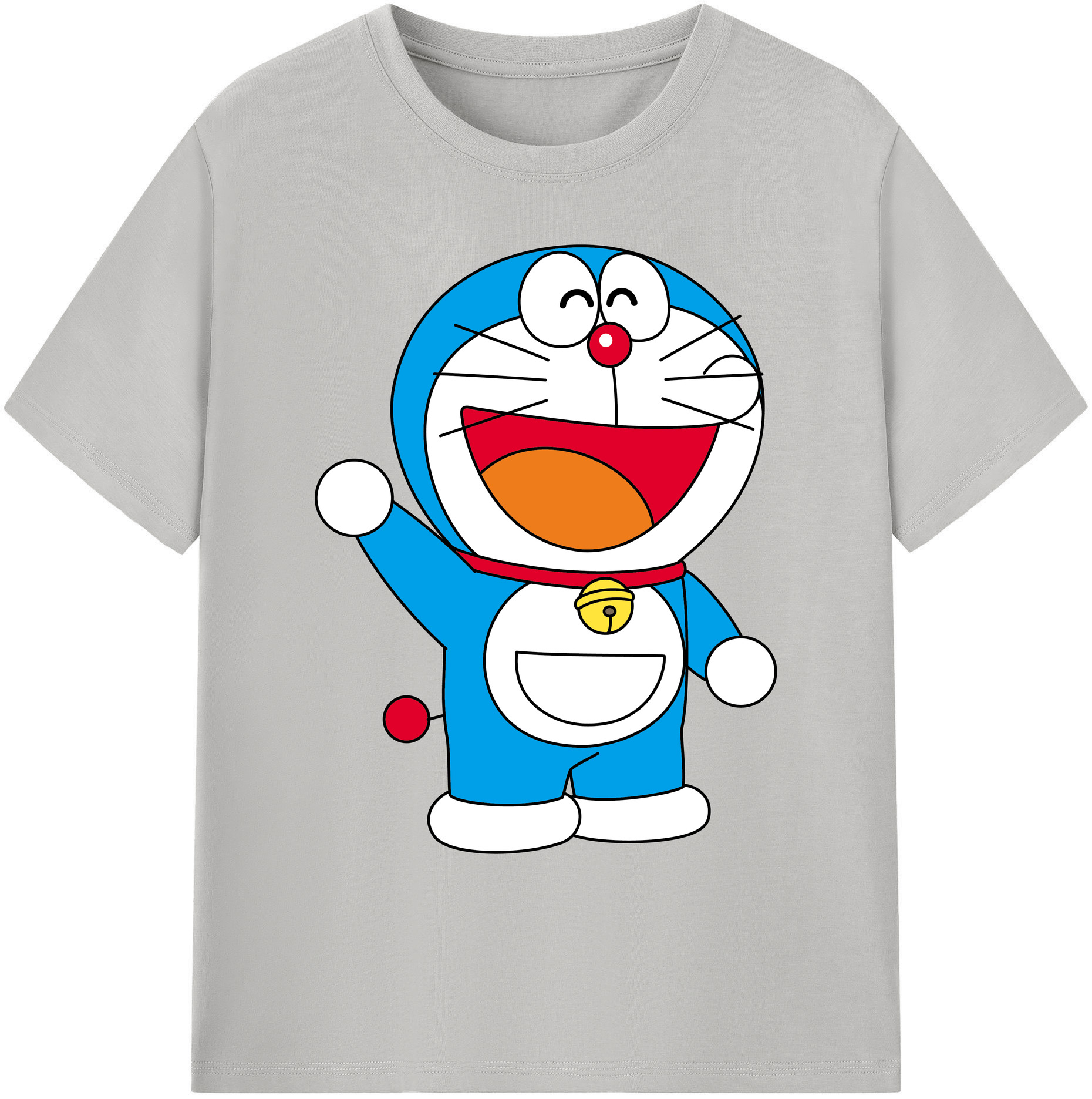 （画像用） ドラえもん Doraemon 綿100％ メンズ半袖Tシャツ｜肌触りやわらか＆通気性