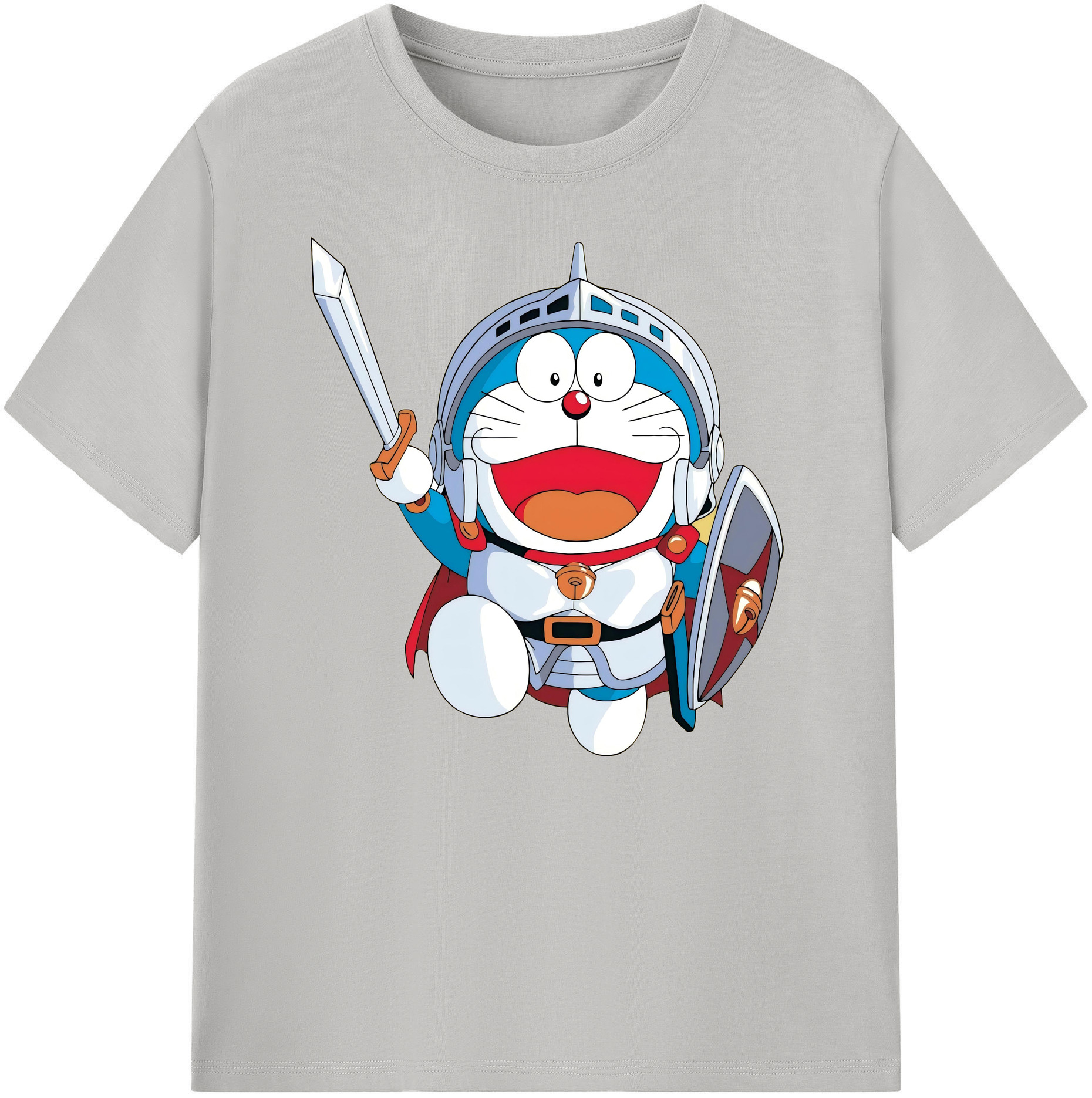 （画像用） ドラえもん Doraemon 綿100％ メンズ半袖Tシャツ｜肌触りやわらか＆通気性