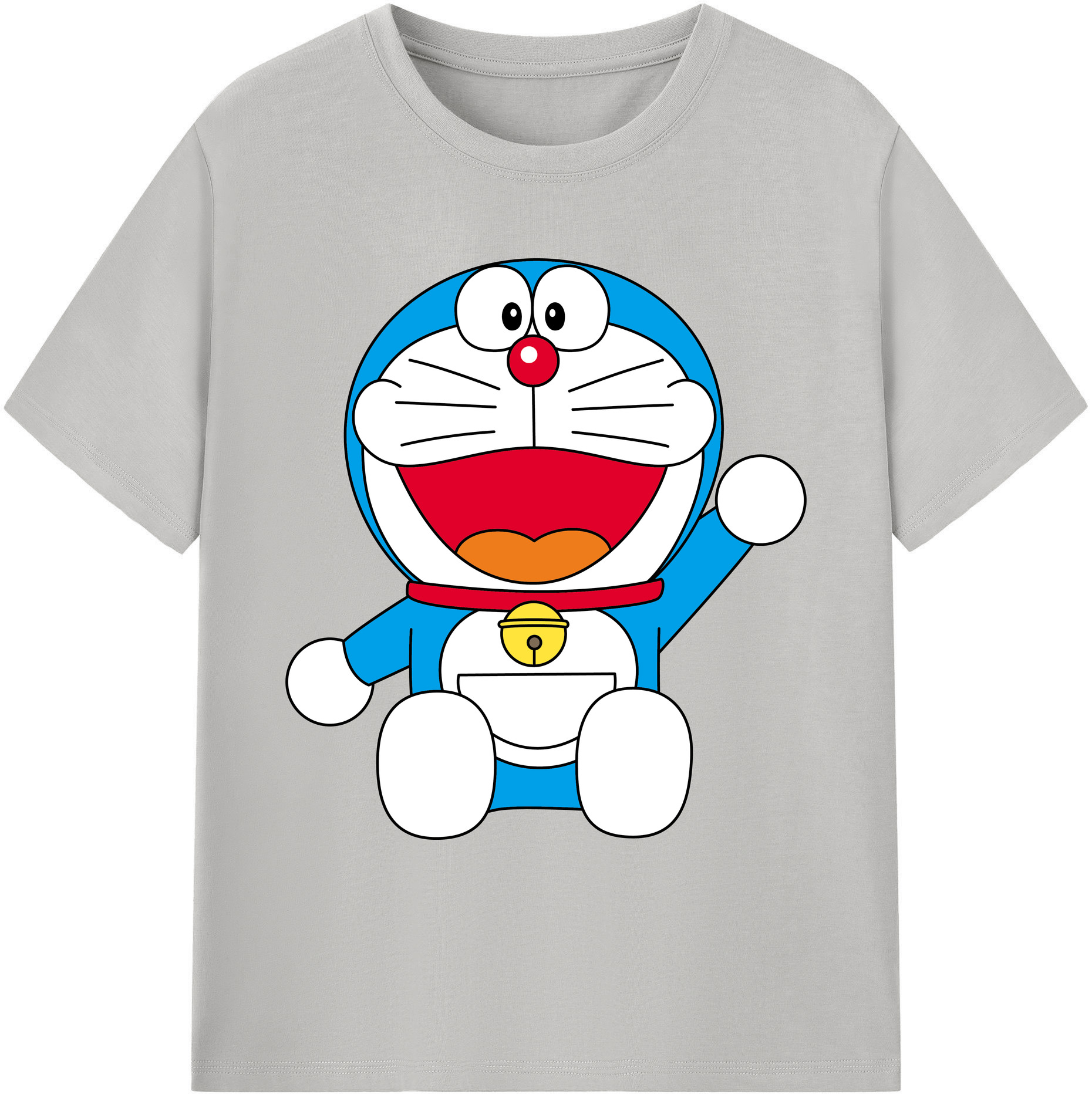 （画像用） ドラえもん Doraemon 綿100％ メンズ半袖Tシャツ｜肌触りやわらか＆通気性