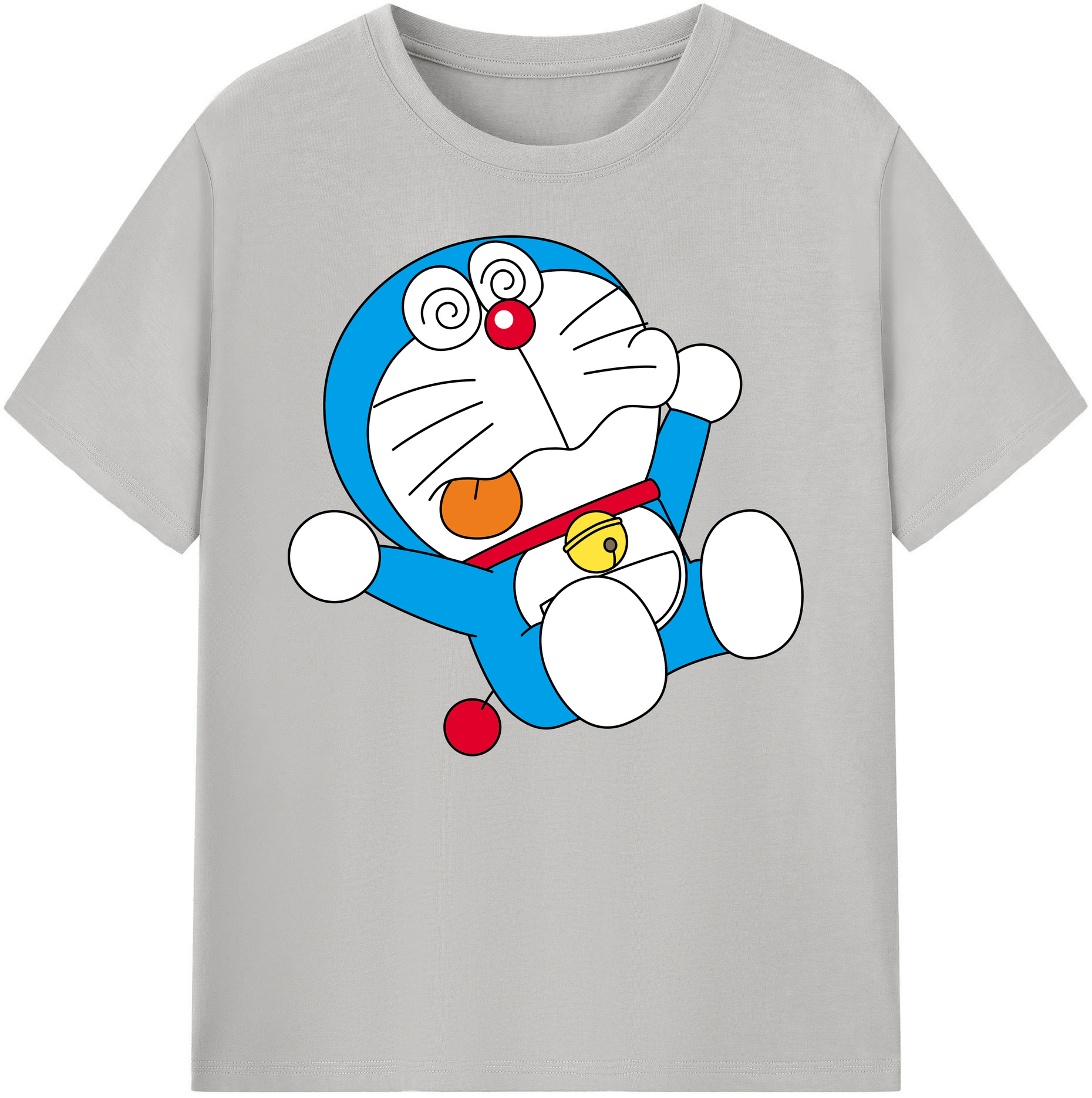 （画像用） ドラえもん Doraemon 綿100％ メンズ半袖Tシャツ｜肌触りやわらか＆通気性