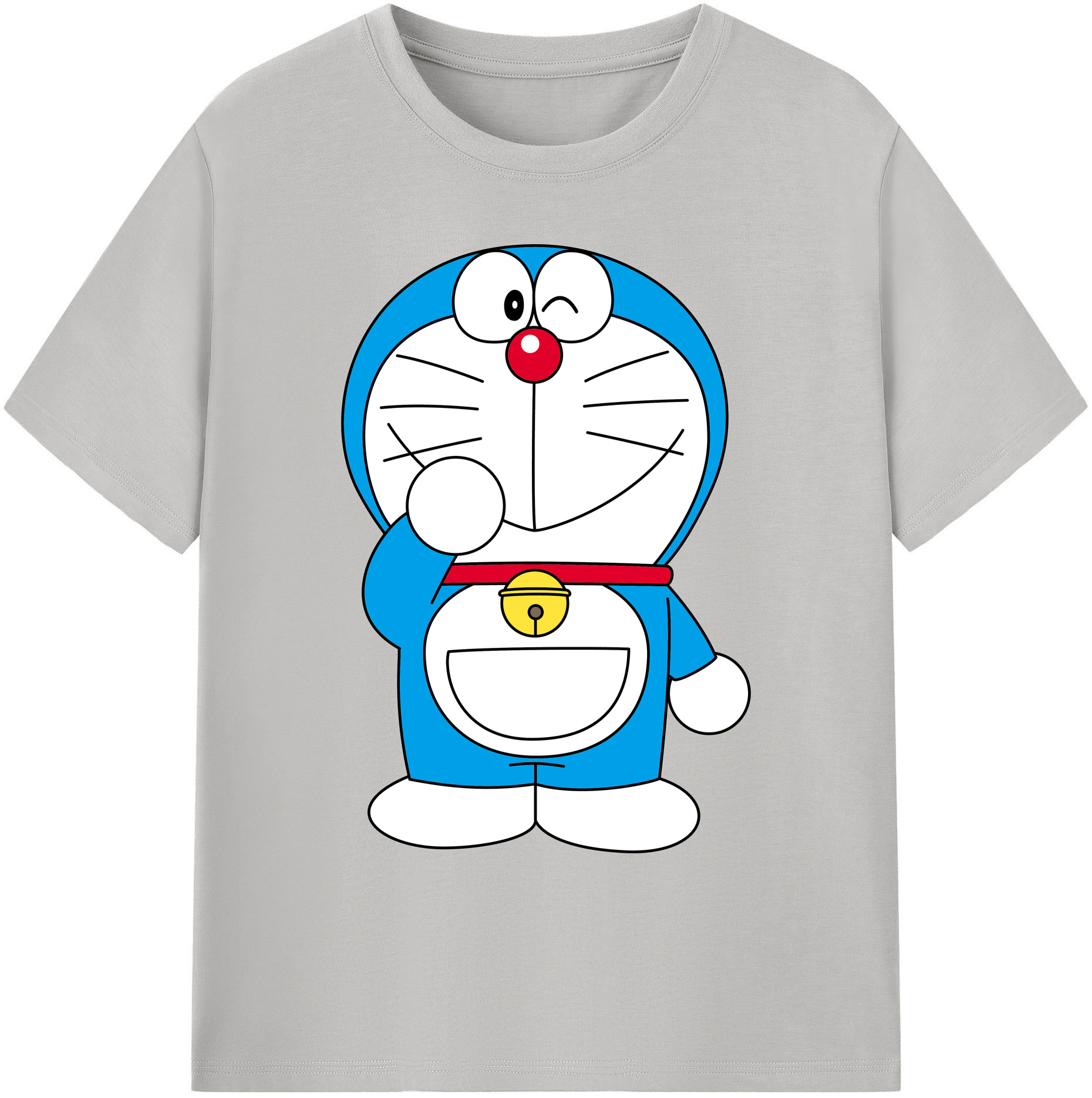 （画像用） ドラえもん Doraemon 綿100％ メンズ半袖Tシャツ｜肌触りやわらか＆通気性