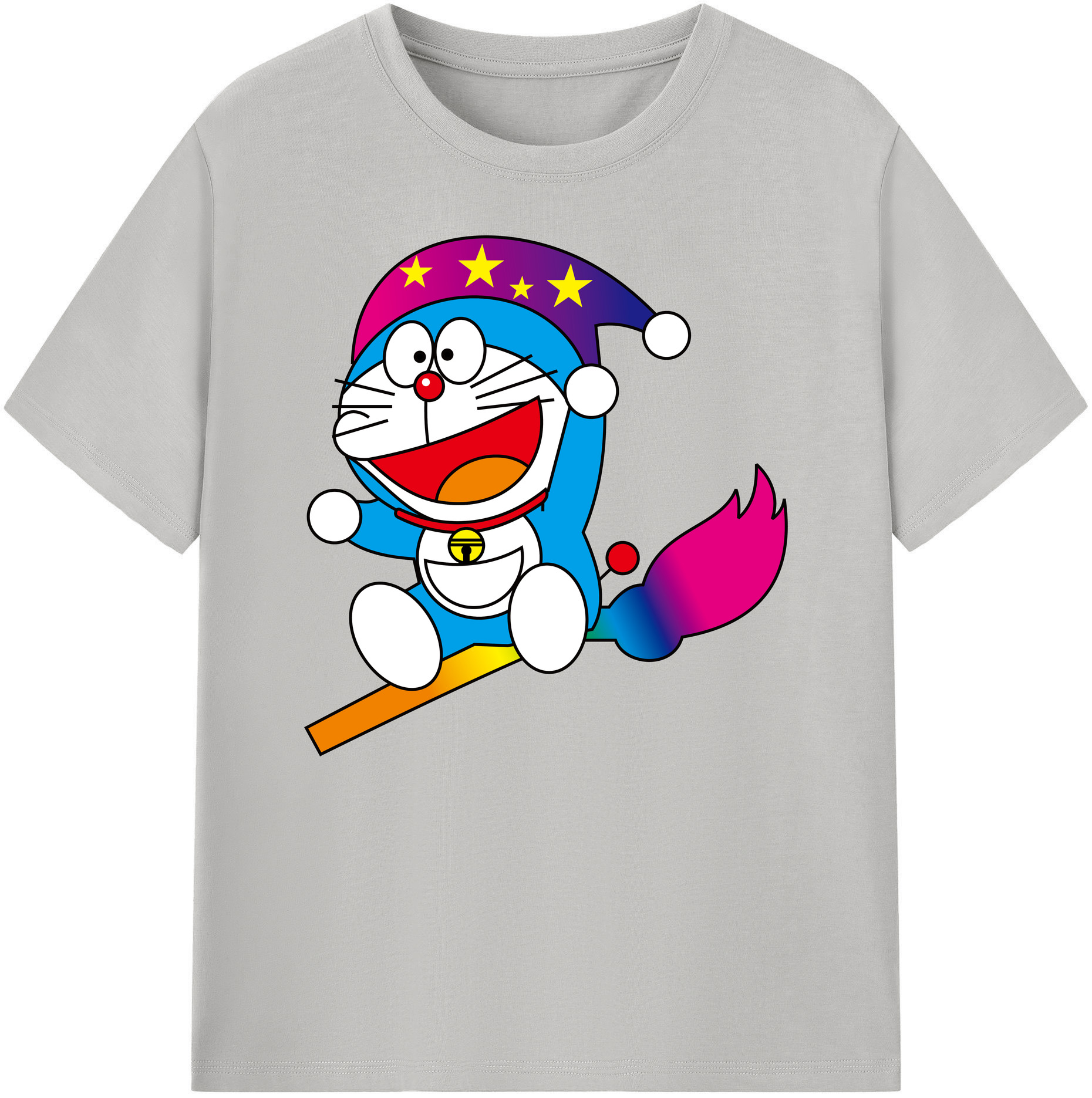 （画像用） ドラえもん Doraemon 綿100％ メンズ半袖Tシャツ｜肌触りやわらか＆通気性