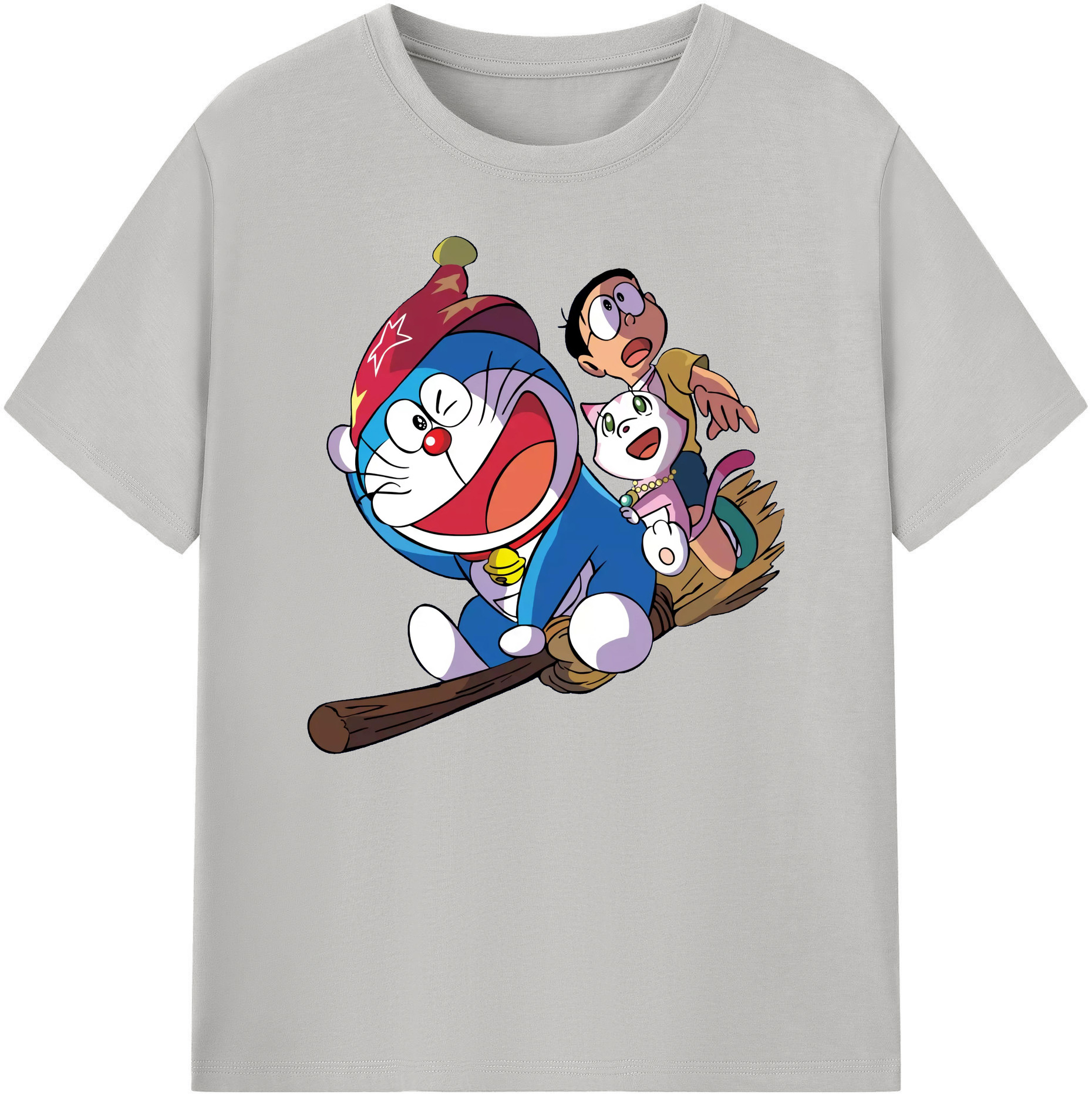 （画像用） ドラえもん Doraemon 綿100％ メンズ半袖Tシャツ｜肌触りやわらか＆通気性