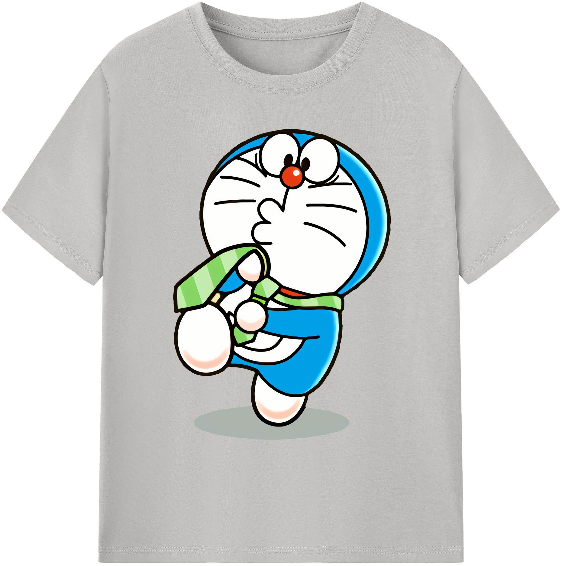 （画像用） ドラえもん Doraemon 綿100％ メンズ半袖Tシャツ｜肌触りやわらか＆通気性
