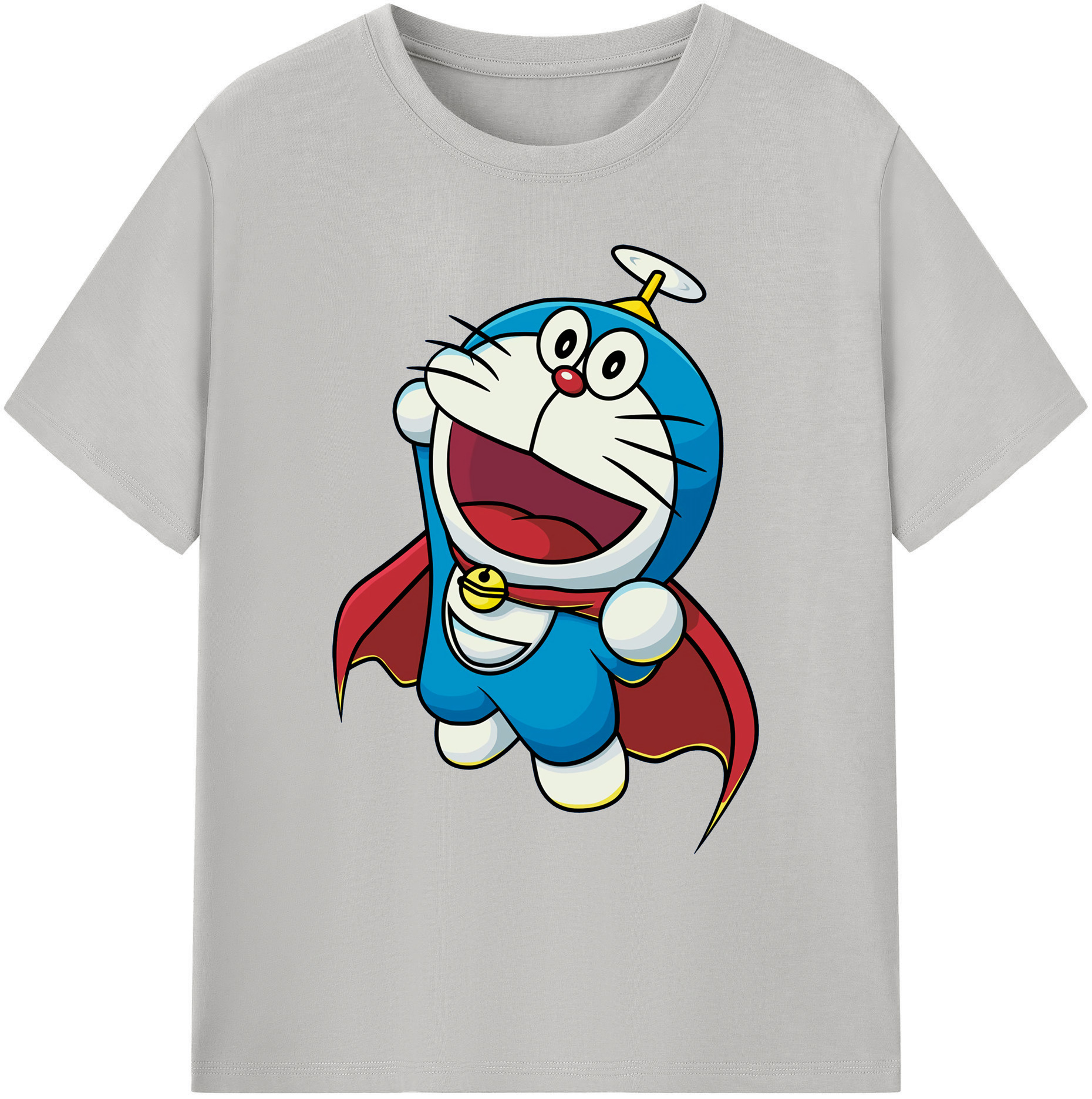 （画像用） ドラえもん Doraemon 綿100％ メンズ半袖Tシャツ｜肌触りやわらか＆通気性