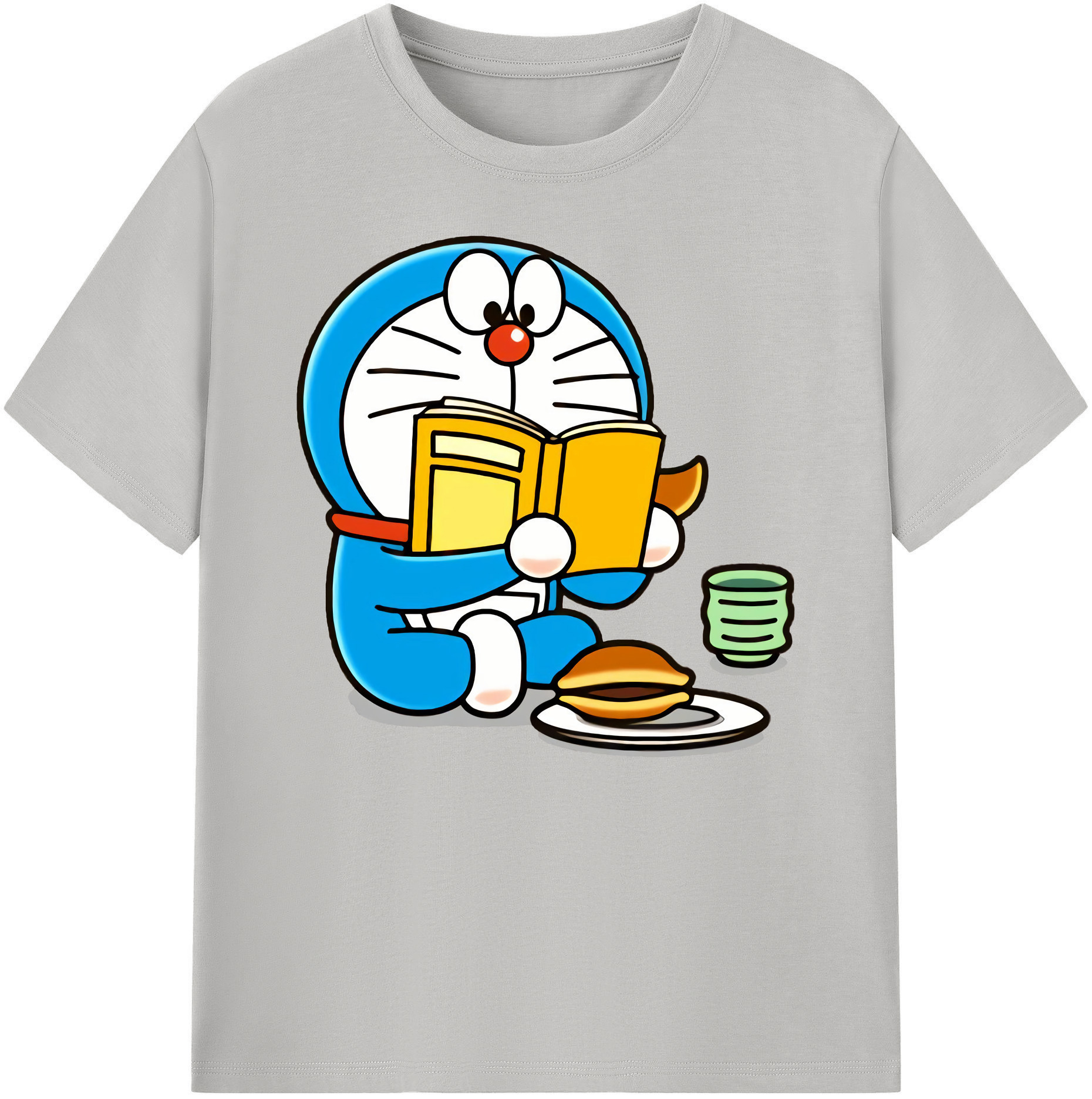 （画像用） ドラえもん Doraemon 綿100％ メンズ半袖Tシャツ｜肌触りやわらか＆通気性