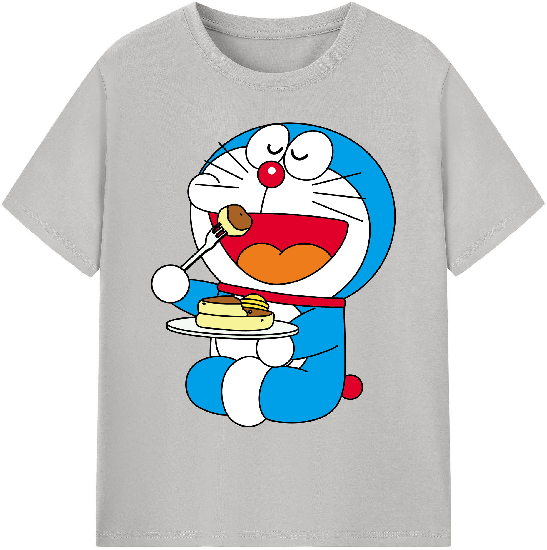 （画像用） ドラえもん Doraemon 綿100％ メンズ半袖Tシャツ｜肌触りやわらか＆通気性