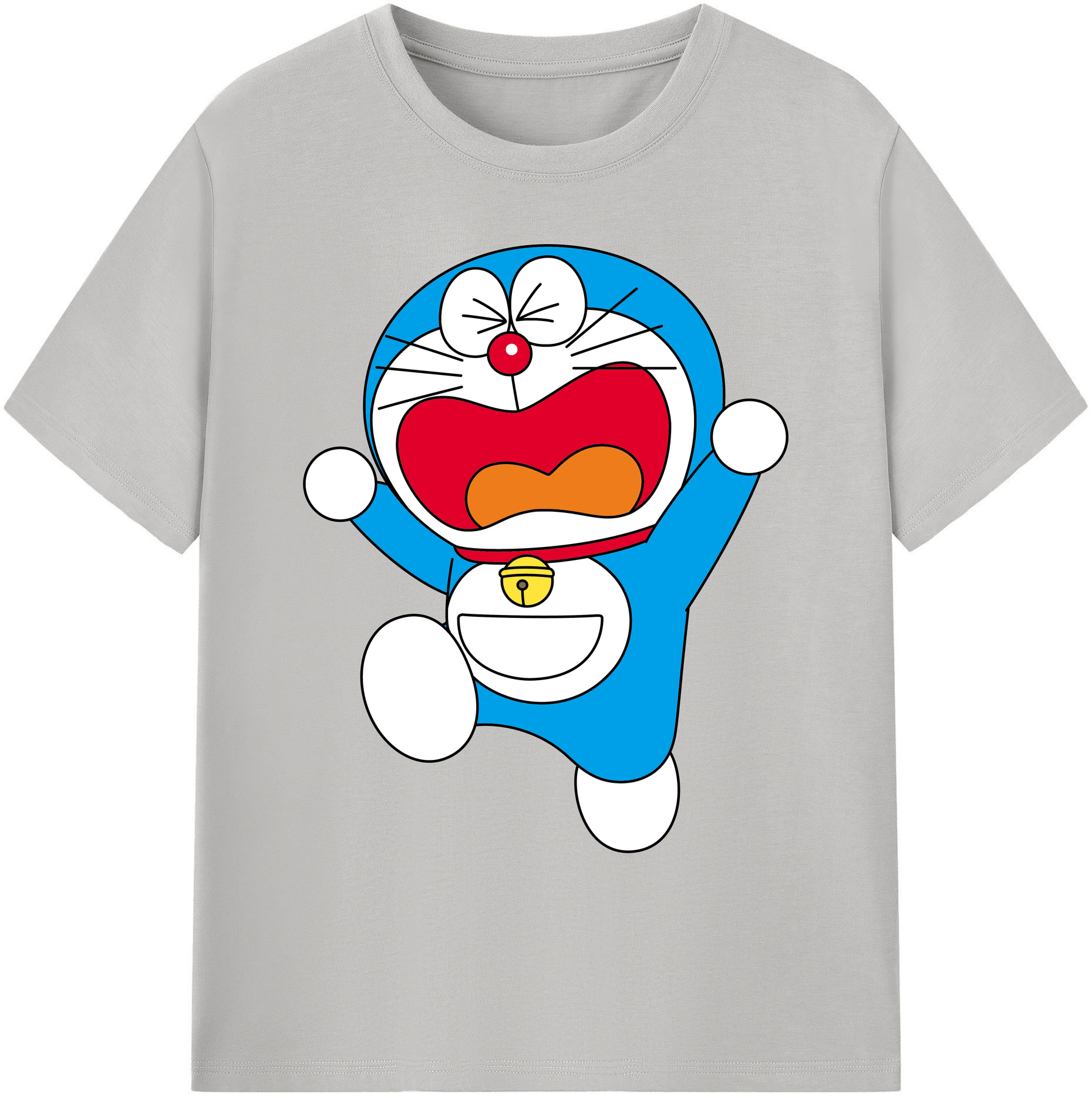 （画像用） ドラえもん Doraemon 綿100％ メンズ半袖Tシャツ｜肌触りやわらか＆通気性