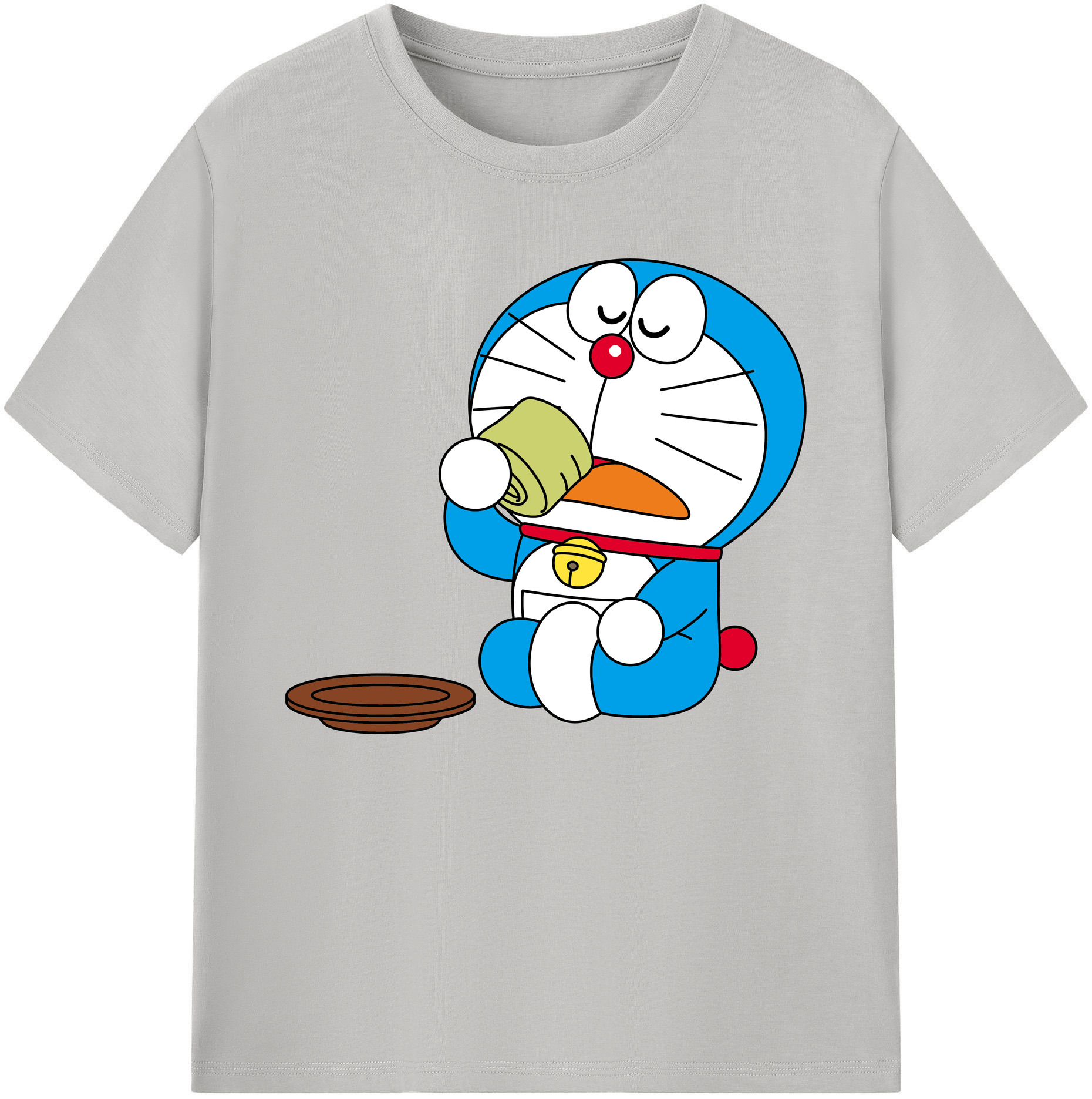 （画像用） ドラえもん Doraemon 綿100％ メンズ半袖Tシャツ｜肌触りやわらか＆通気性