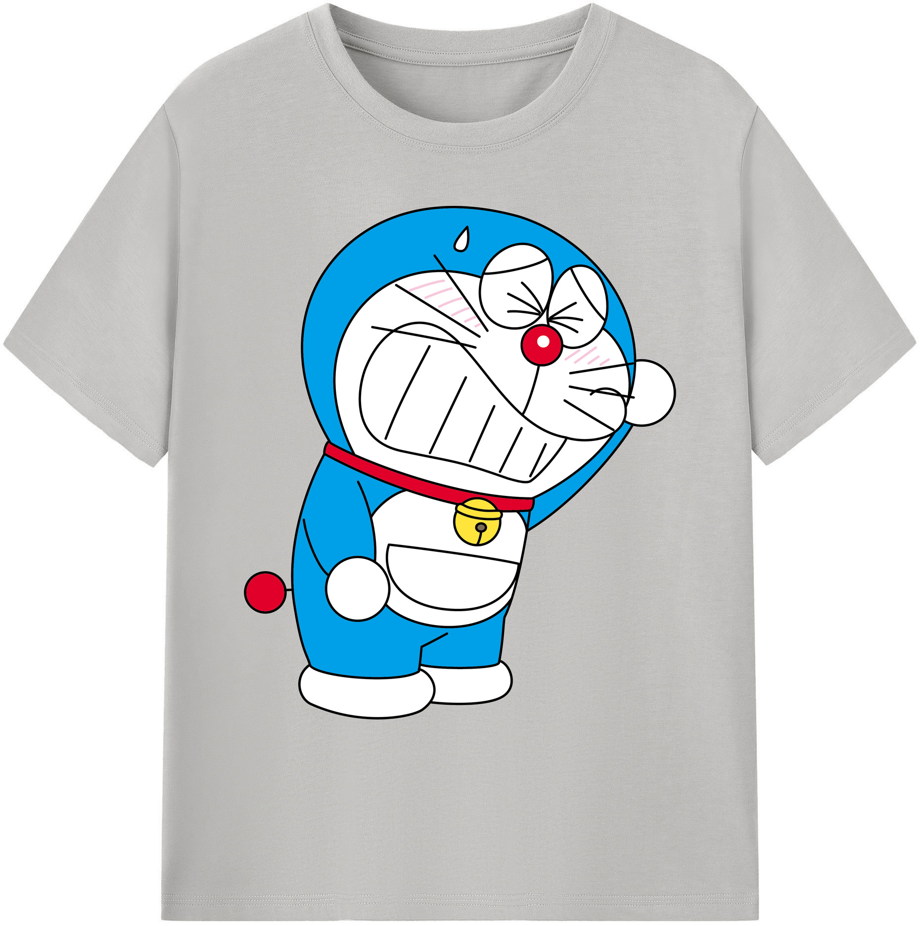 （画像用） ドラえもん Doraemon 綿100％ メンズ半袖Tシャツ｜肌触りやわらか＆通気性