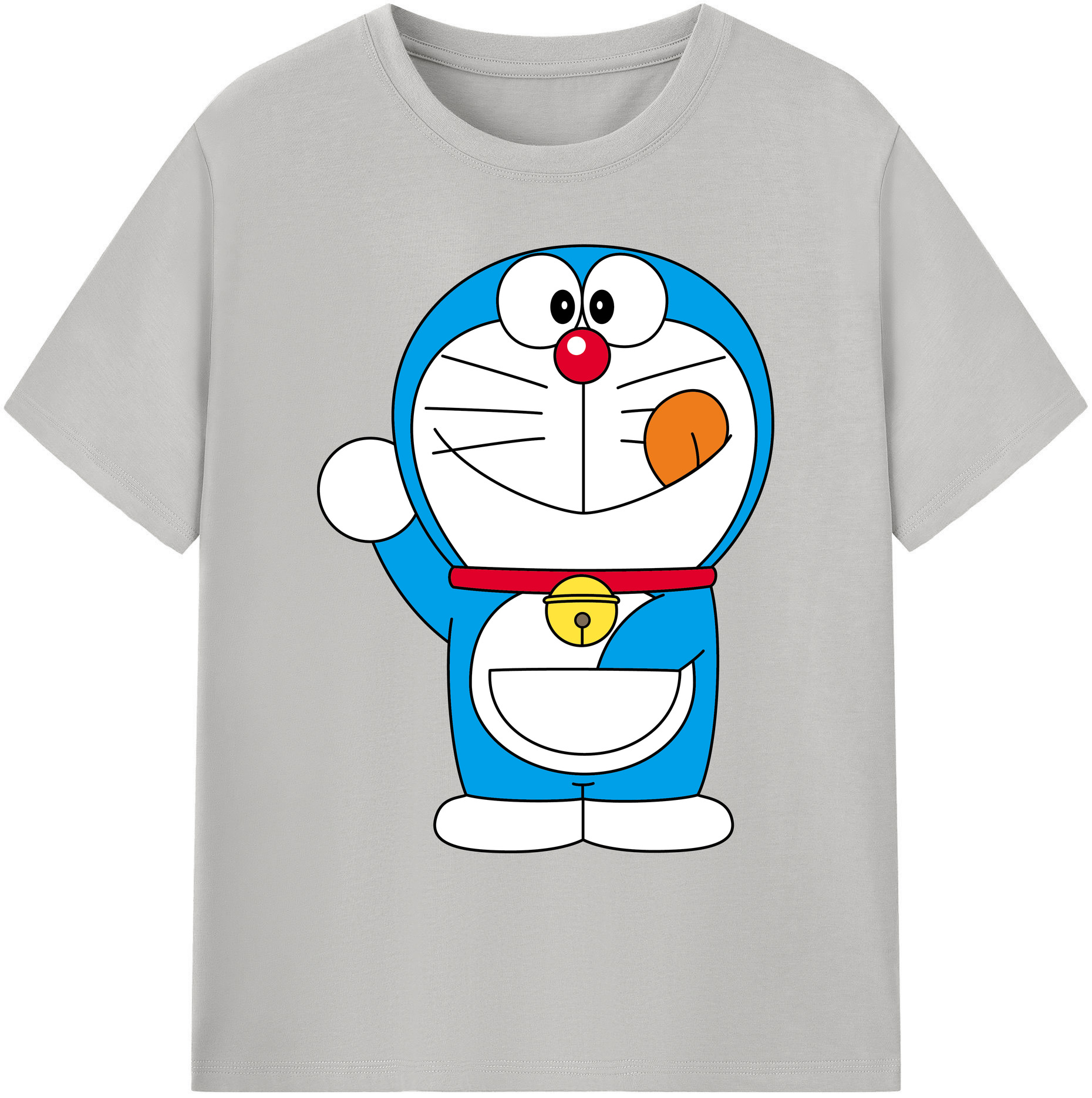 （画像用） ドラえもん Doraemon 綿100％ メンズ半袖Tシャツ｜肌触りやわらか＆通気性