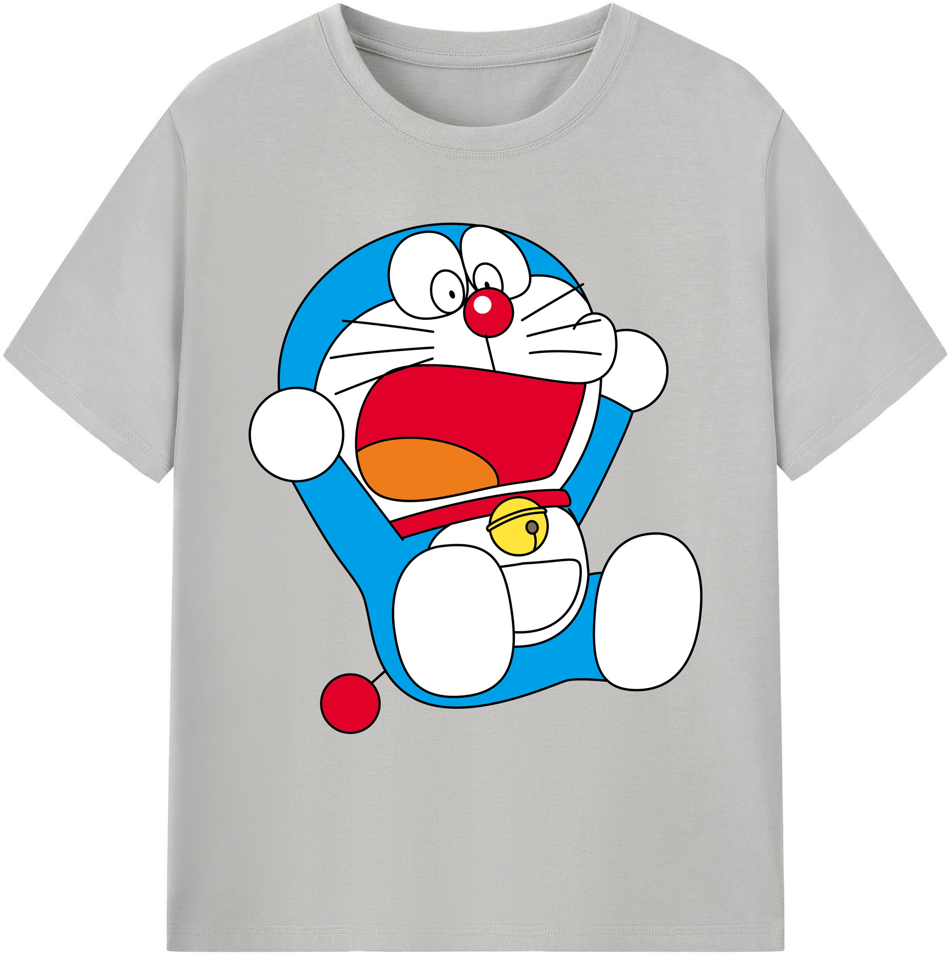 （画像用） ドラえもん Doraemon 綿100％ メンズ半袖Tシャツ｜肌触りやわらか＆通気性