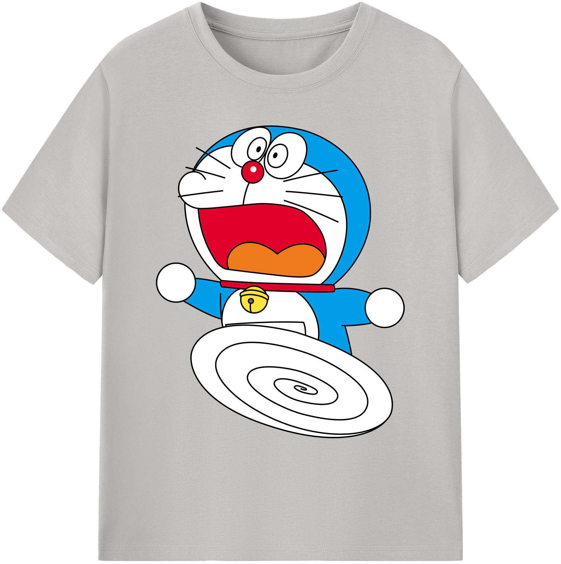 （画像用） ドラえもん Doraemon 綿100％ メンズ半袖Tシャツ｜肌触りやわらか＆通気性