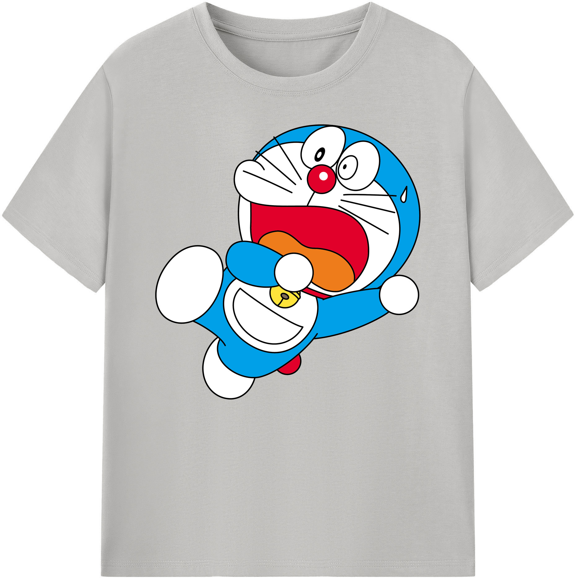 （画像用） ドラえもん Doraemon 綿100％ メンズ半袖Tシャツ｜肌触りやわらか＆通気性