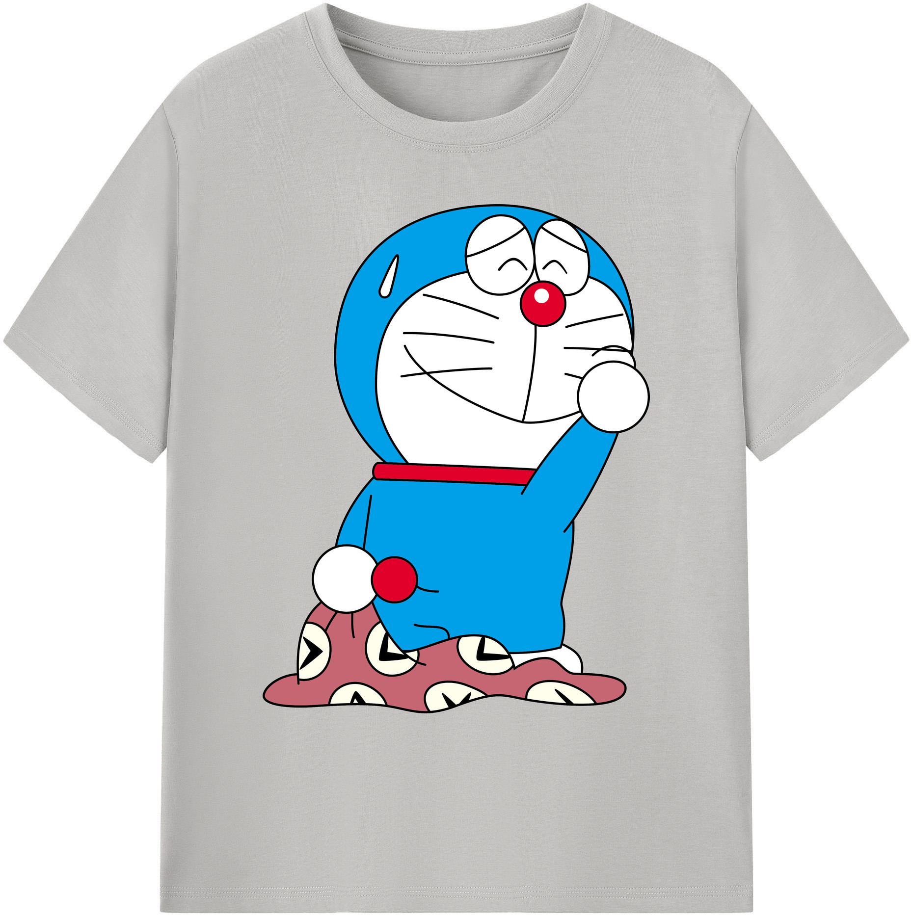 （画像用） ドラえもん Doraemon 綿100％ メンズ半袖Tシャツ｜肌触りやわらか＆通気性