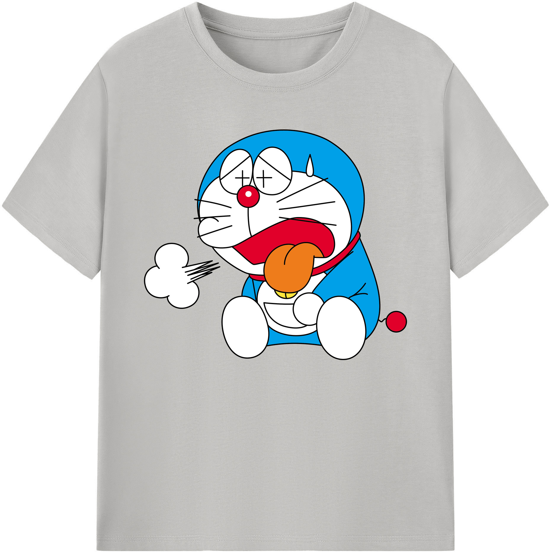 （画像用） ドラえもん Doraemon 綿100％ メンズ半袖Tシャツ｜肌触りやわらか＆通気性