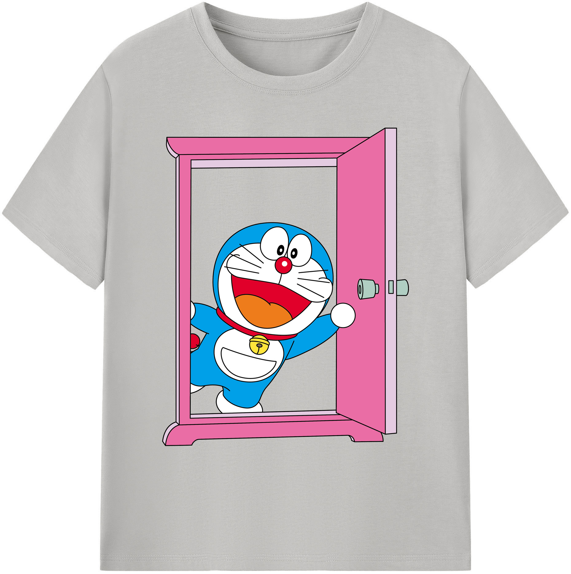 （画像用） ドラえもん Doraemon 綿100％ メンズ半袖Tシャツ｜肌触りやわらか＆通気性