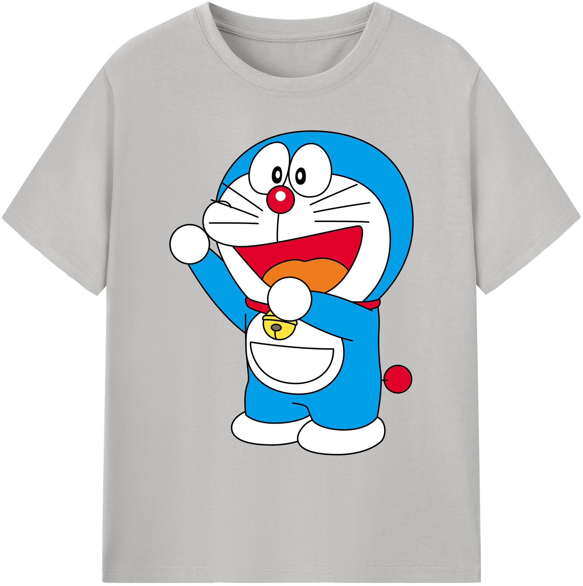 （画像用） ドラえもん Doraemon 綿100％ メンズ半袖Tシャツ｜肌触りやわらか＆通気性