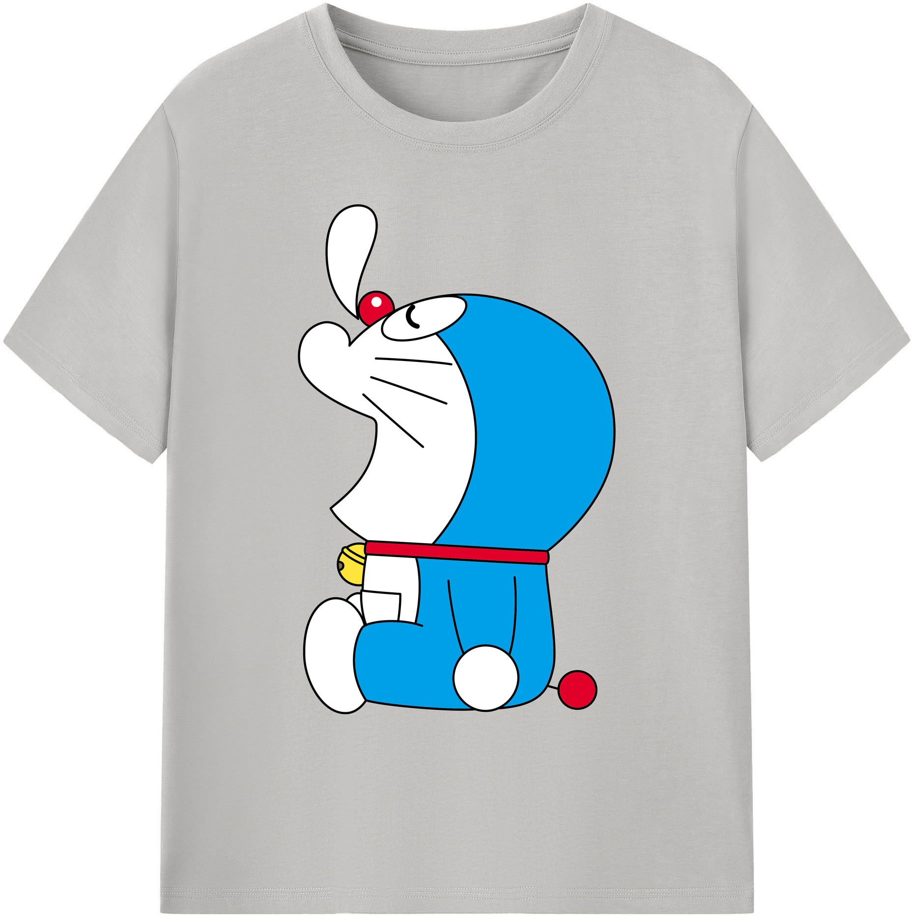 （画像用） ドラえもん Doraemon 綿100％ メンズ半袖Tシャツ｜肌触りやわらか＆通気性