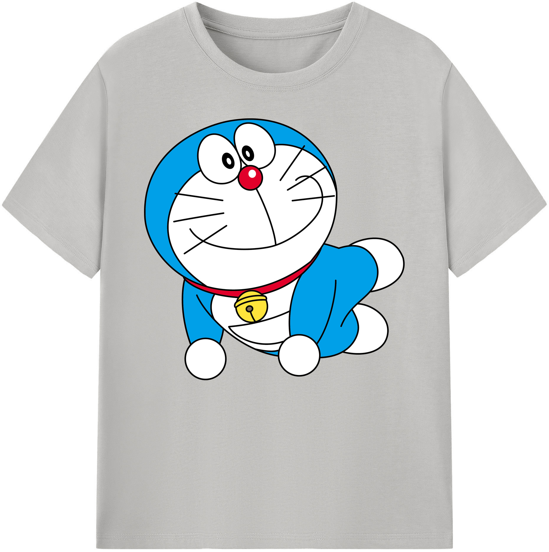 （画像用） ドラえもん Doraemon 綿100％ メンズ半袖Tシャツ｜肌触りやわらか＆通気性