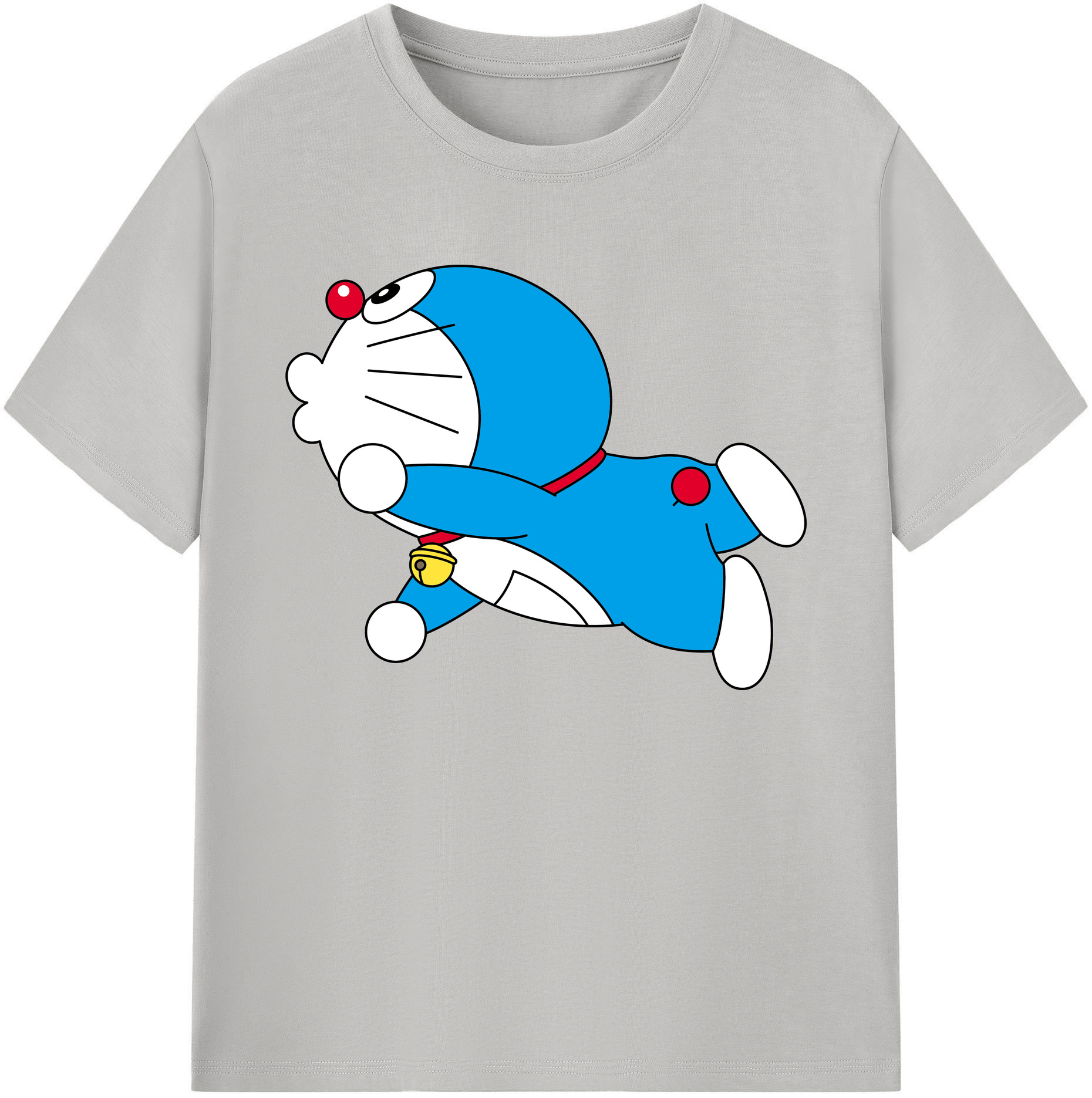 （画像用） ドラえもん Doraemon 綿100％ メンズ半袖Tシャツ｜肌触りやわらか＆通気性
