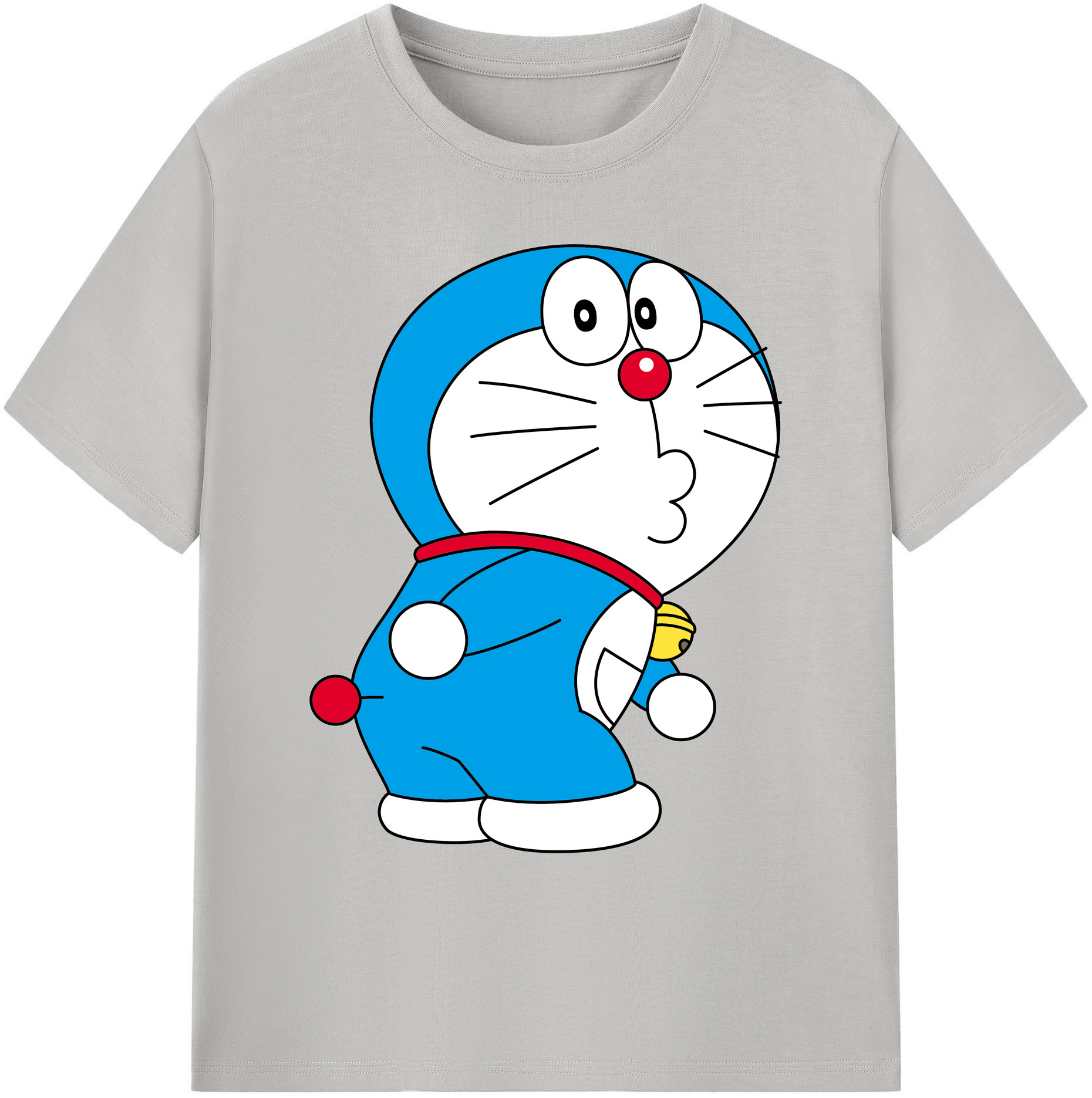 （画像用） ドラえもん Doraemon 綿100％ メンズ半袖Tシャツ｜肌触りやわらか＆通気性