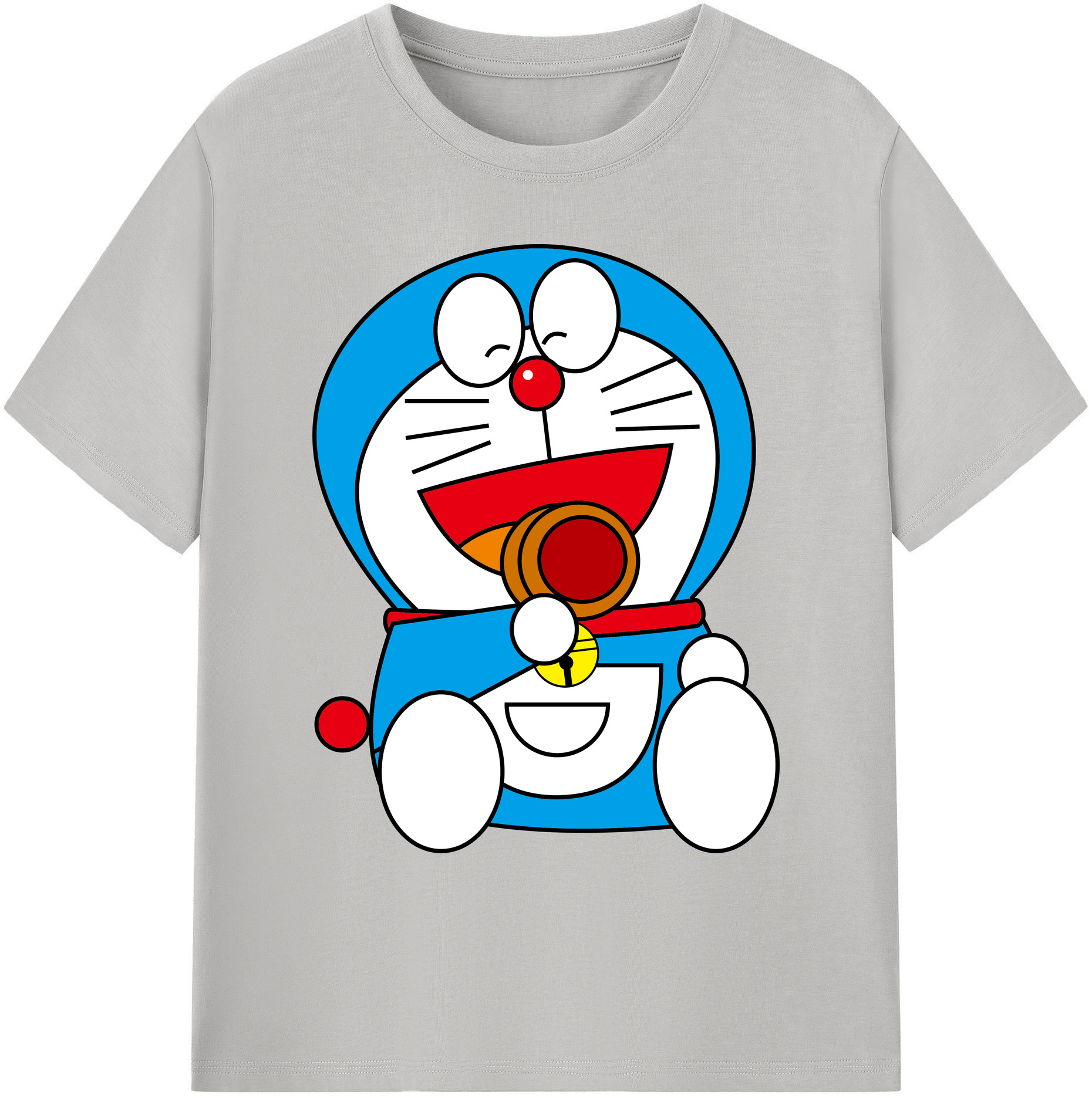 （画像用） ドラえもん Doraemon 綿100％ メンズ半袖Tシャツ｜肌触りやわらか＆通気性
