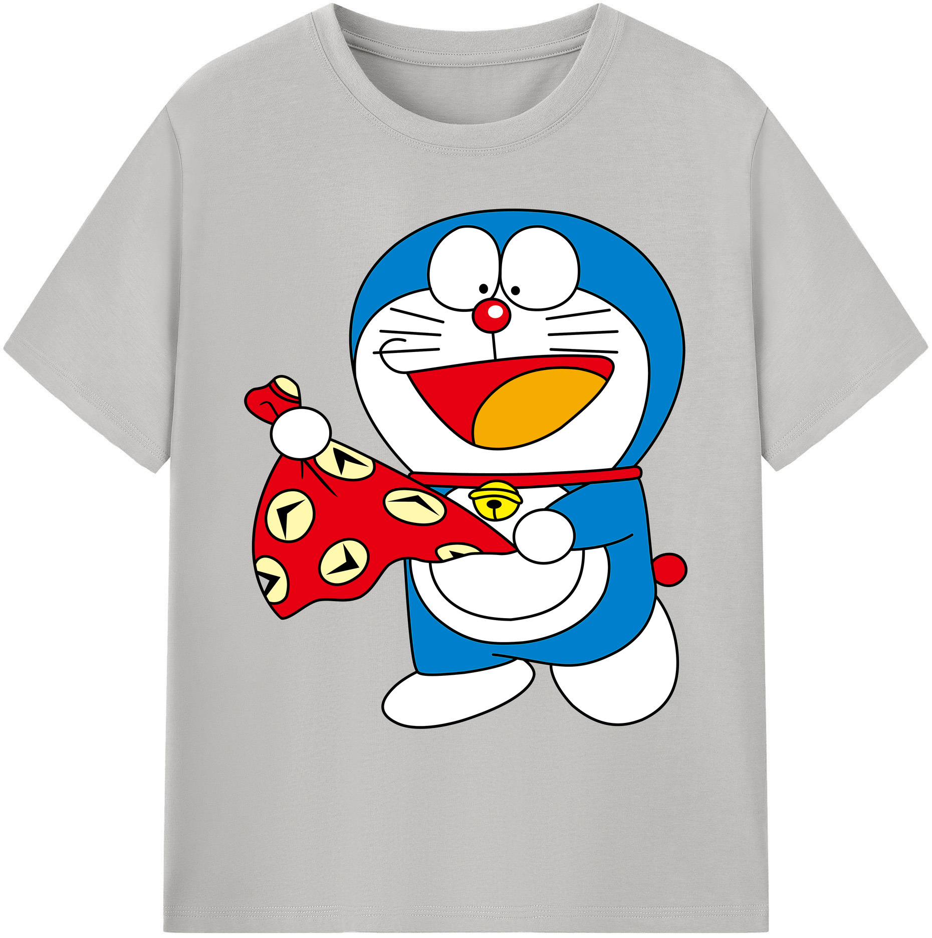 （画像用） ドラえもん Doraemon 綿100％ メンズ半袖Tシャツ｜肌触りやわらか＆通気性