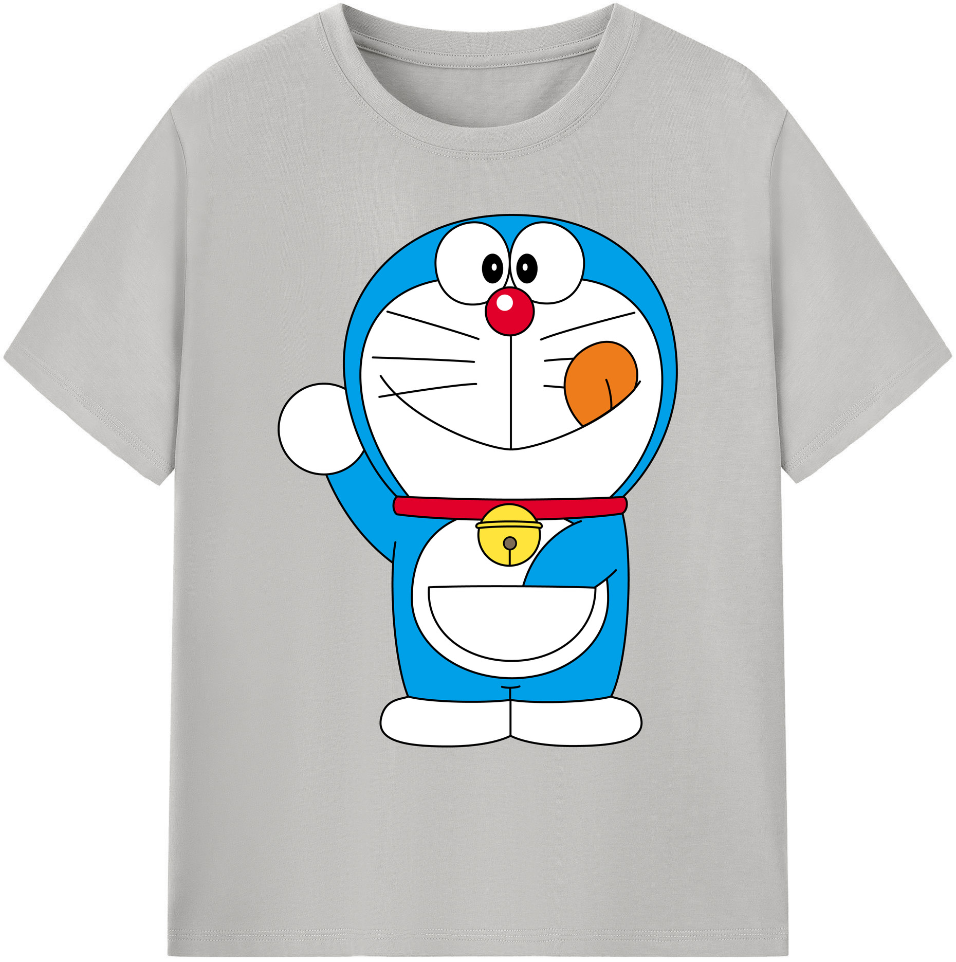 （画像用） ドラえもん Doraemon 綿100％ メンズ半袖Tシャツ｜肌触りやわらか＆通気性