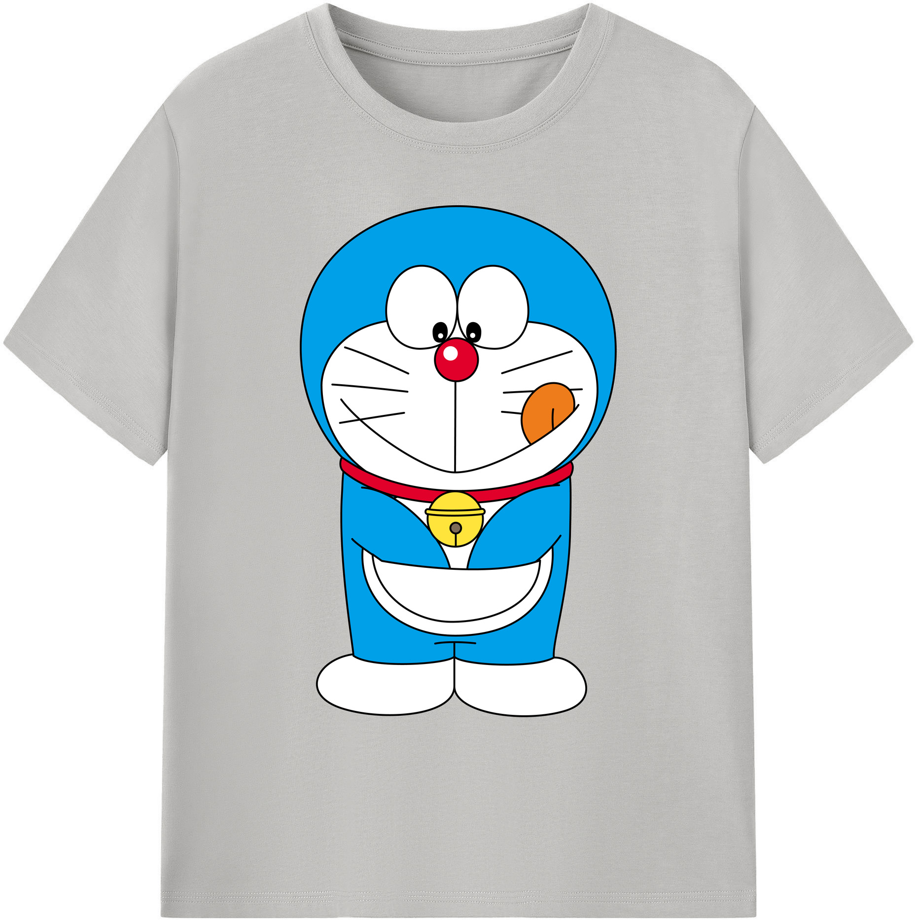 （画像用） ドラえもん Doraemon 綿100％ メンズ半袖Tシャツ｜肌触りやわらか＆通気性