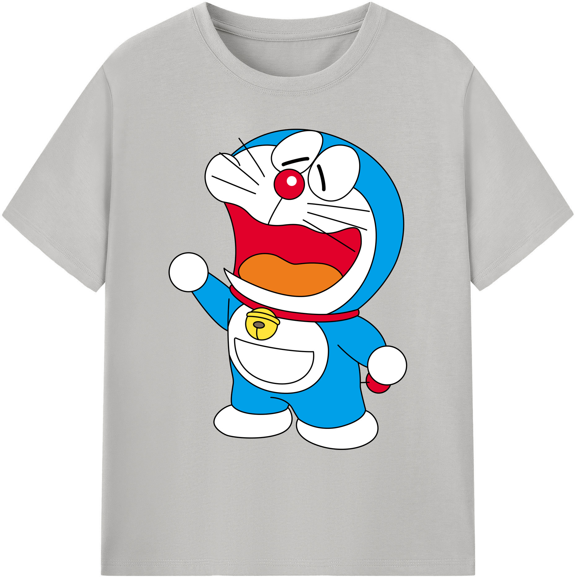 （画像用） ドラえもん Doraemon 綿100％ メンズ半袖Tシャツ｜肌触りやわらか＆通気性