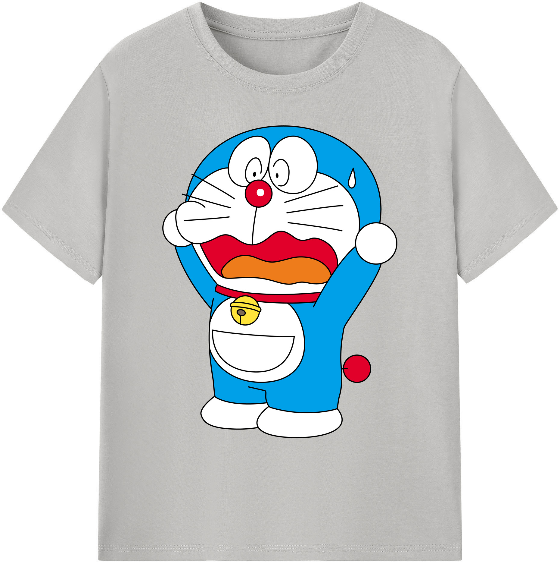 （画像用） ドラえもん Doraemon 綿100％ メンズ半袖Tシャツ｜肌触りやわらか＆通気性