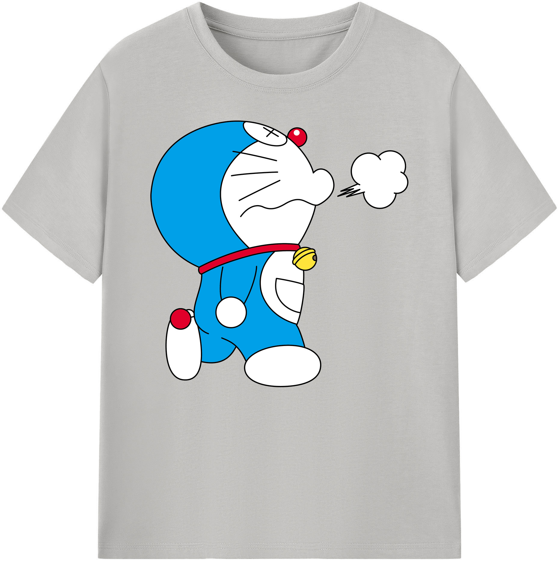 （画像用） ドラえもん Doraemon 綿100％ メンズ半袖Tシャツ｜肌触りやわらか＆通気性