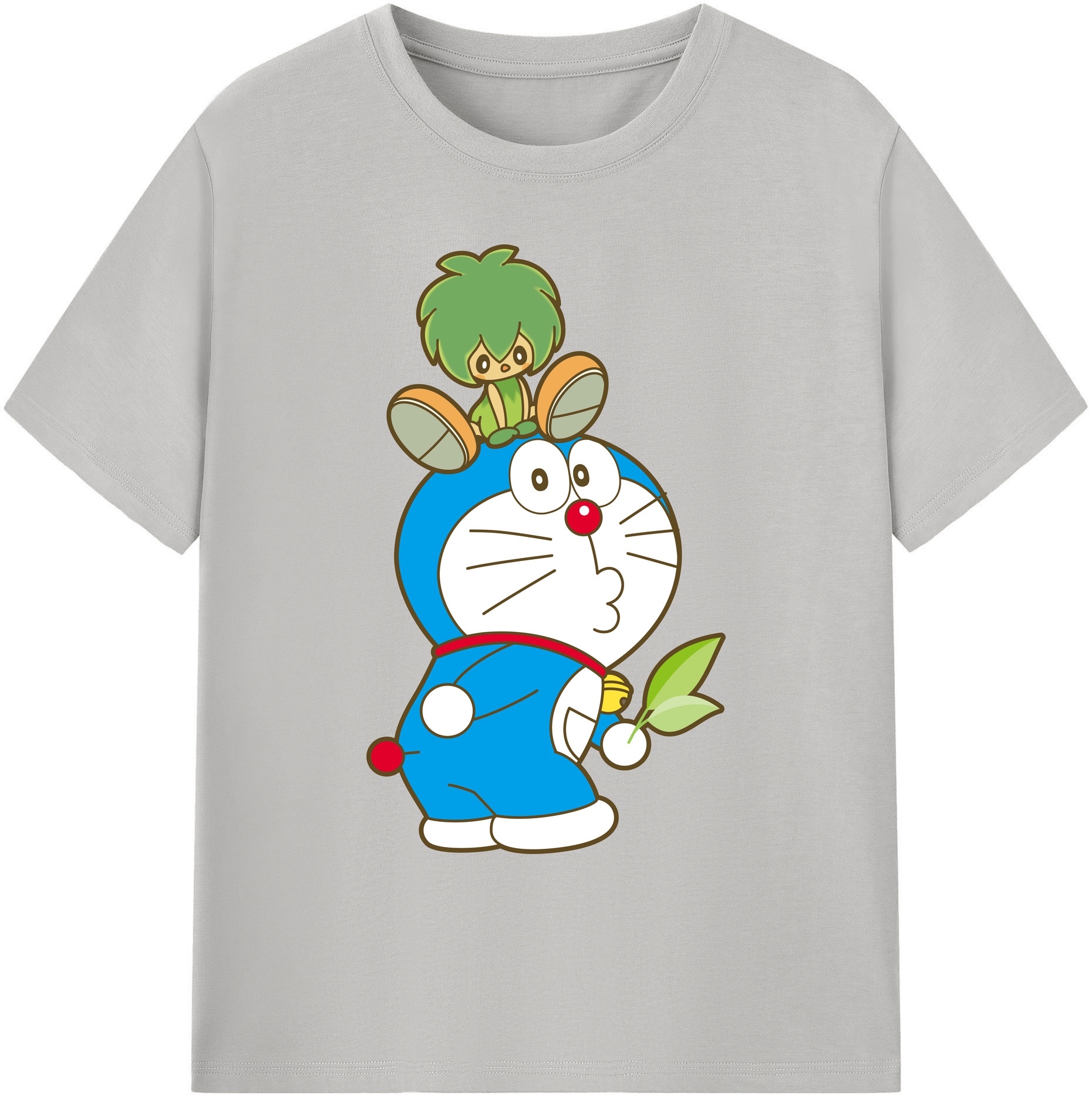 （画像用） ドラえもん Doraemon 綿100％ メンズ半袖Tシャツ｜肌触りやわらか＆通気性