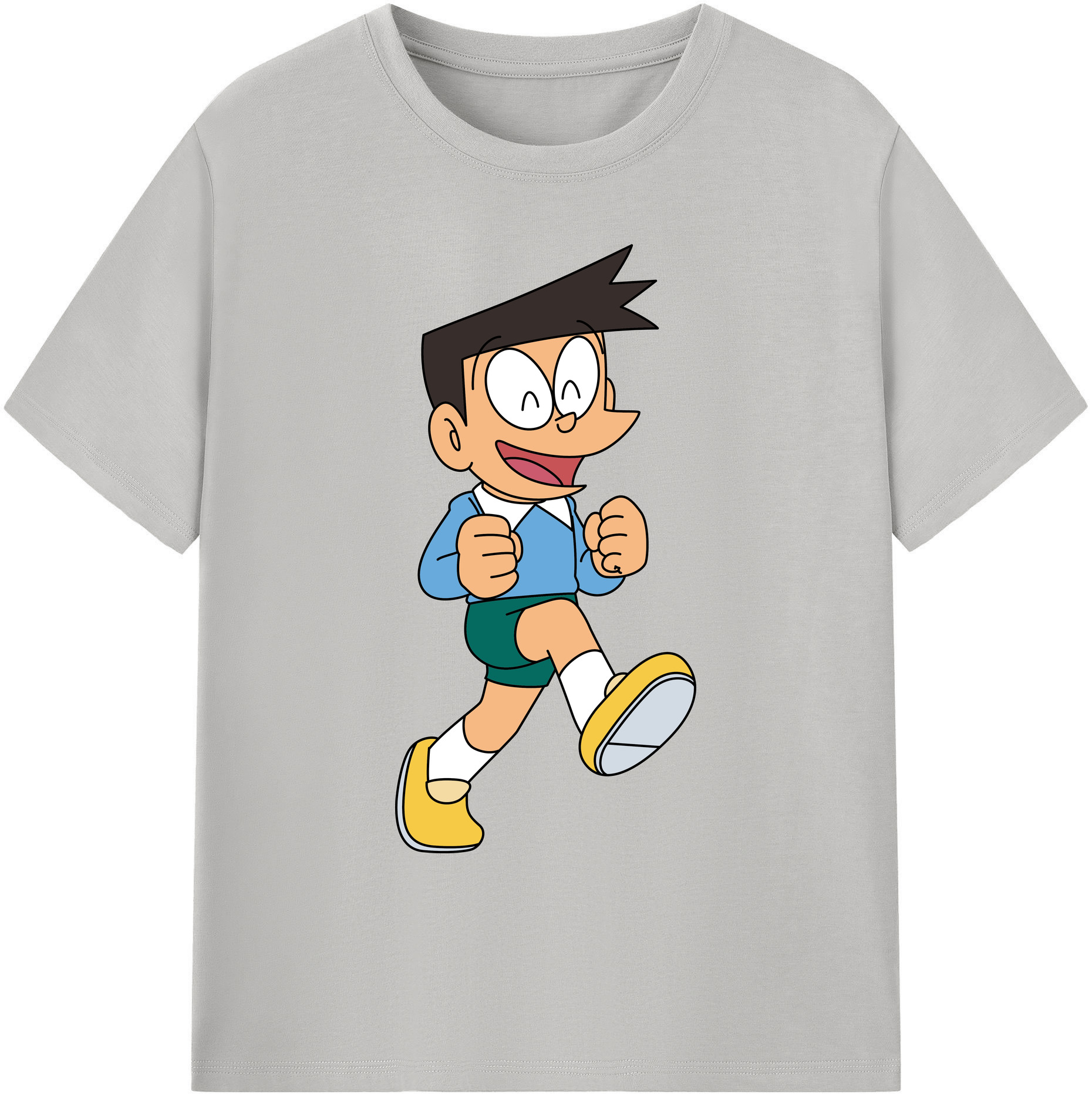 （画像用） ドラえもん 骨川 スネ夫 Doraemon Honekawa Suneo 綿100％ メンズ半袖Tシャツ｜肌触りやわらか＆通気性